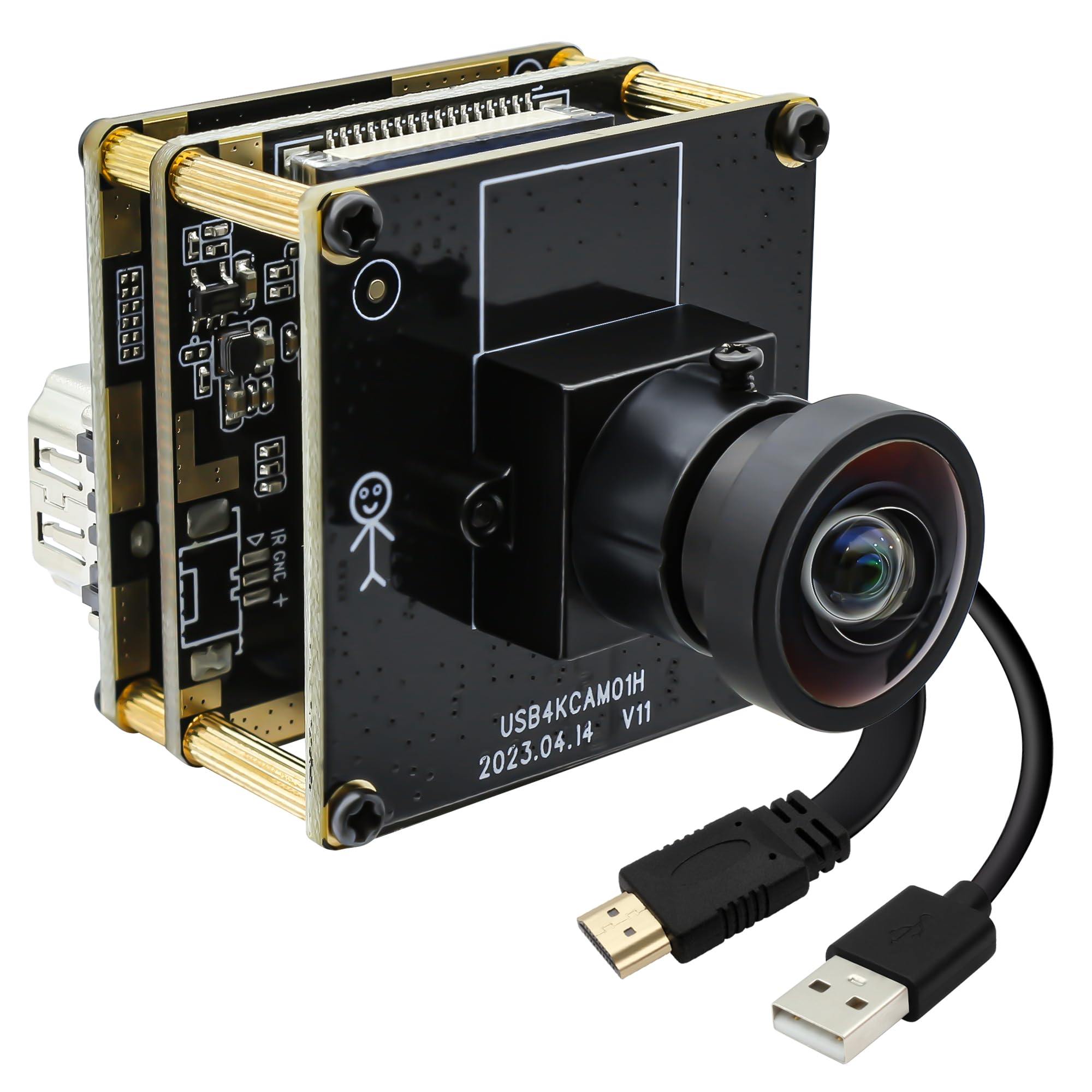 Webcam UHD 4K con Grandangolo 120°