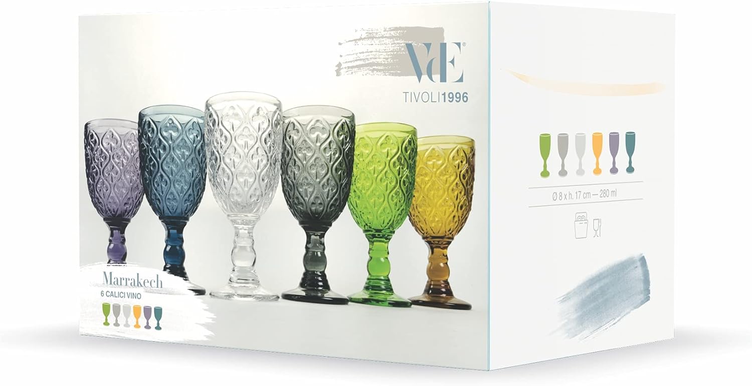 Marrakech set 6 Calici Vetro - immagine 2
