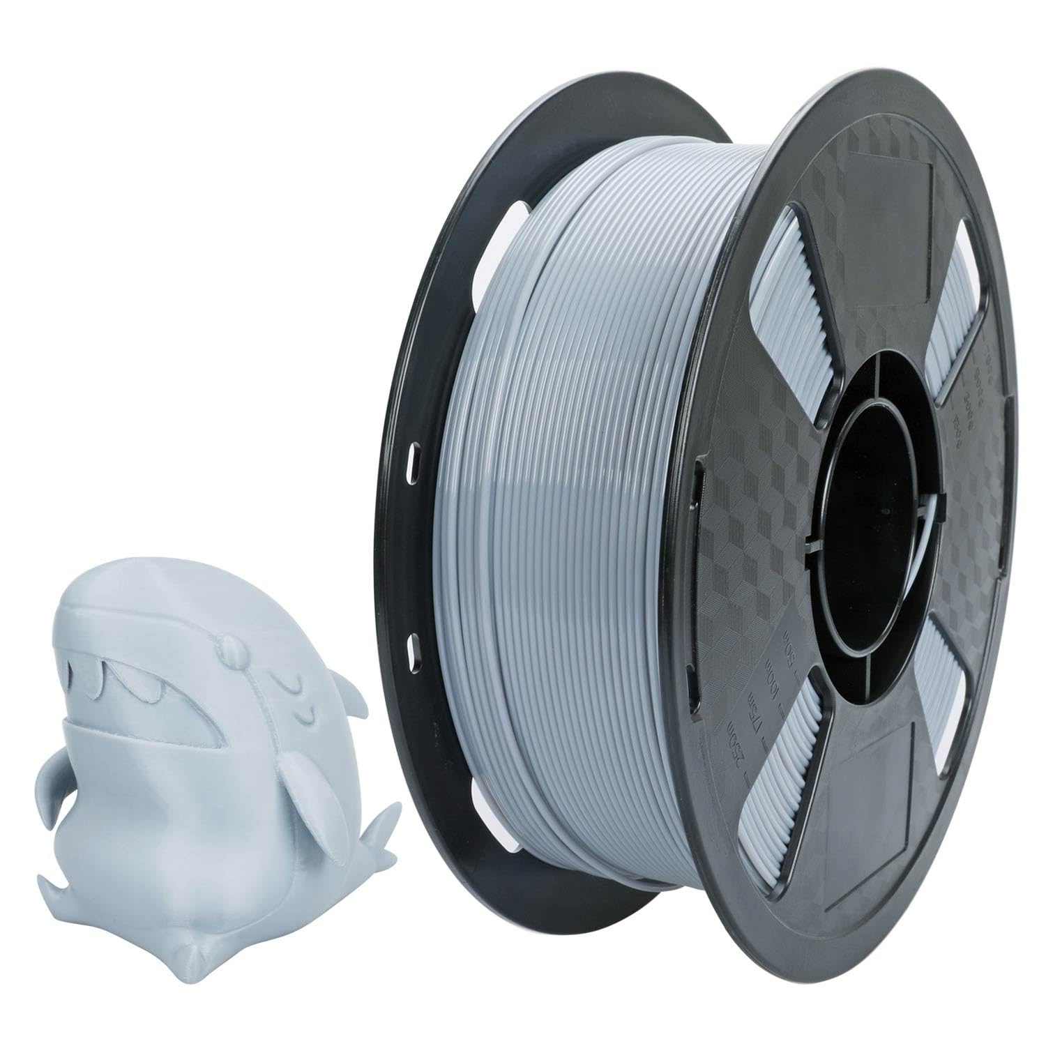 CC3D - Filamento PETG Pro 1,75 mm grigio chiaro 1 kg per stampante 3D, materiale per stampa 3D FDM, facile da stampare, filamento PETG grigio chiaro