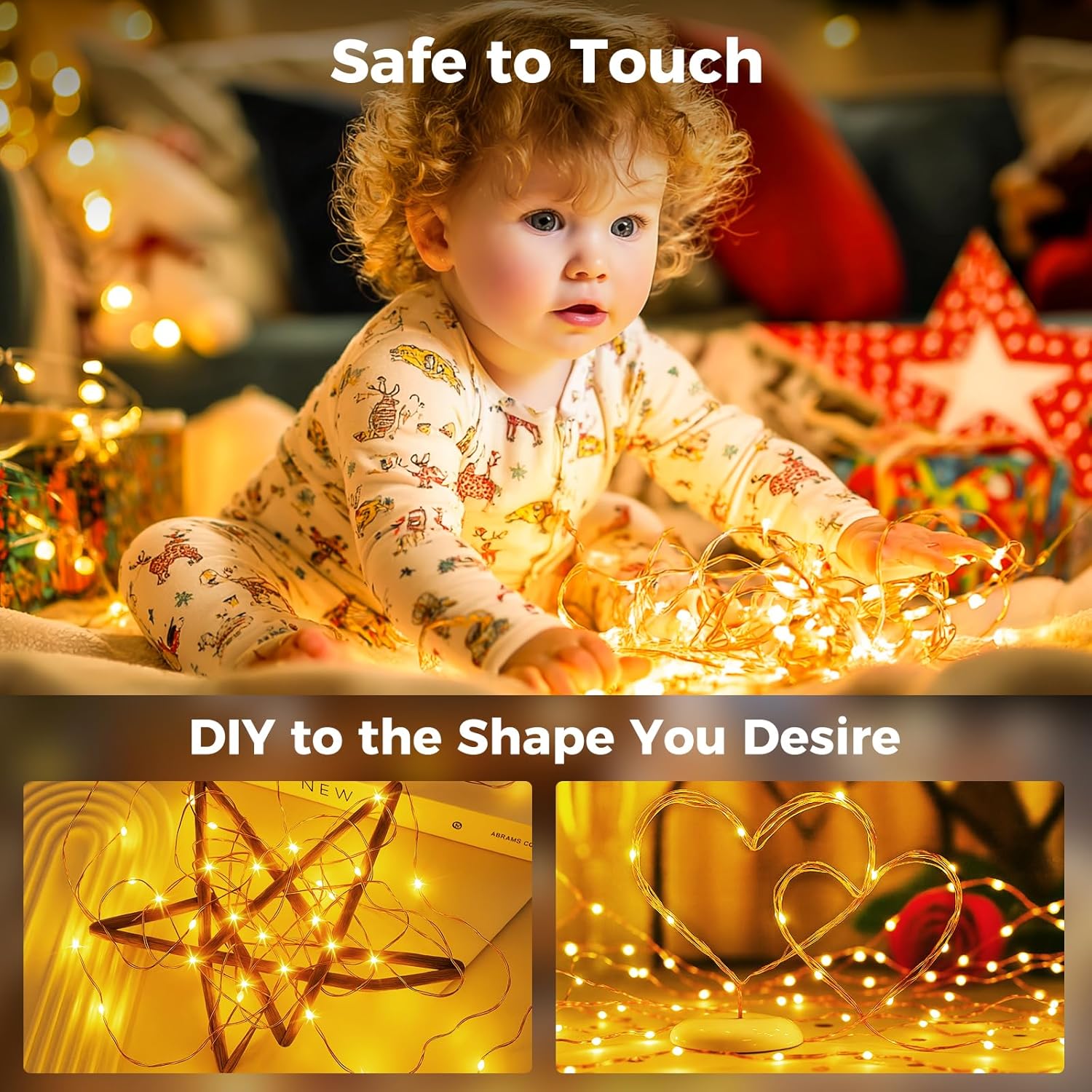 Btfarm Luci Albero di Natale 20M 200 LED con Telecomando - immagine 5