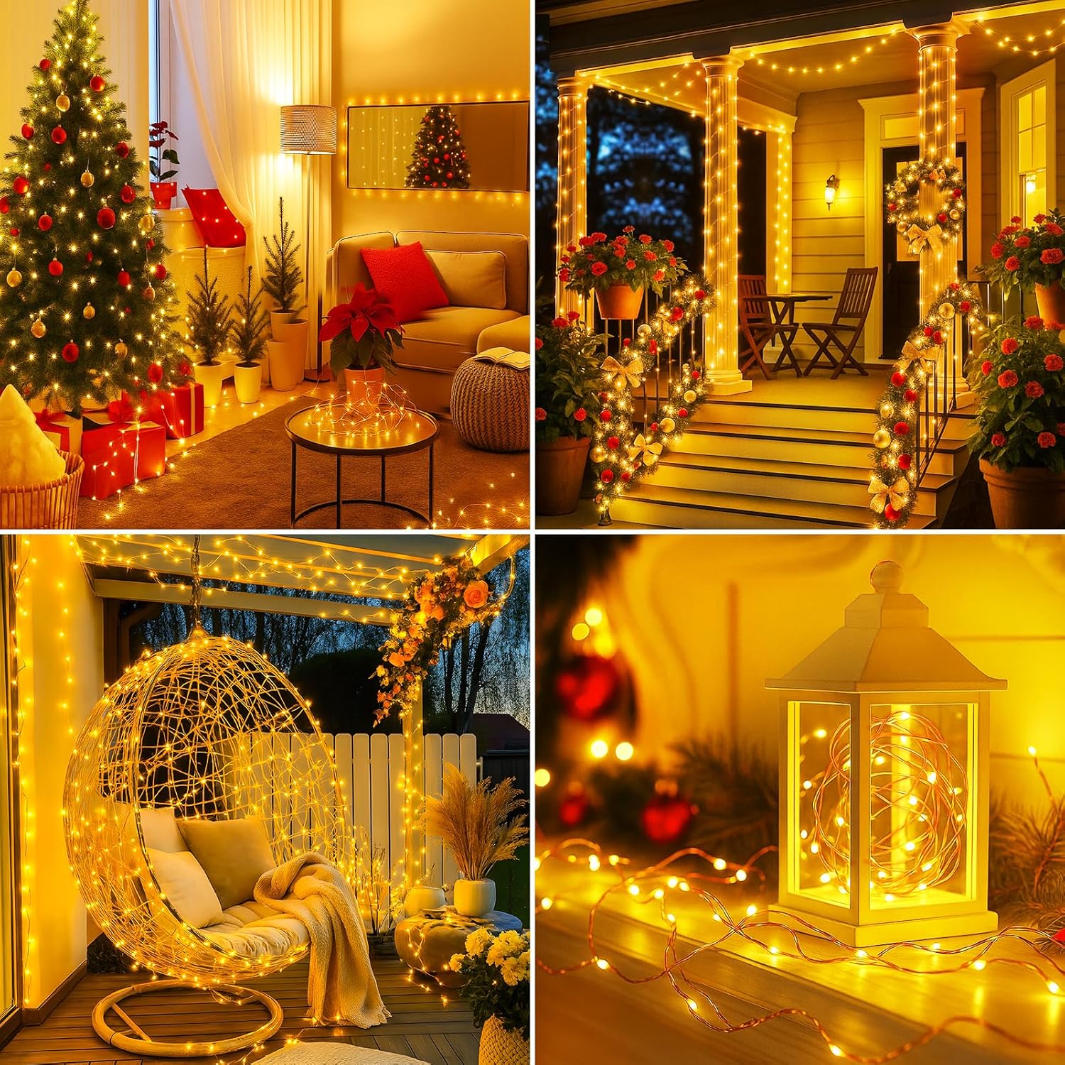 Btfarm Luci Albero di Natale 20M 200 LED con Telecomando - immagine 6