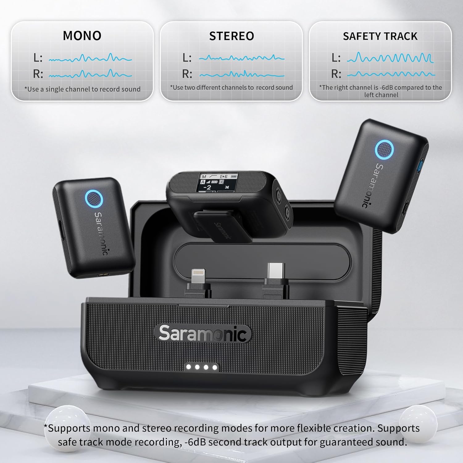 Saramonic Blink500B2+ Microfono Lavalier Wireless - immagine 3