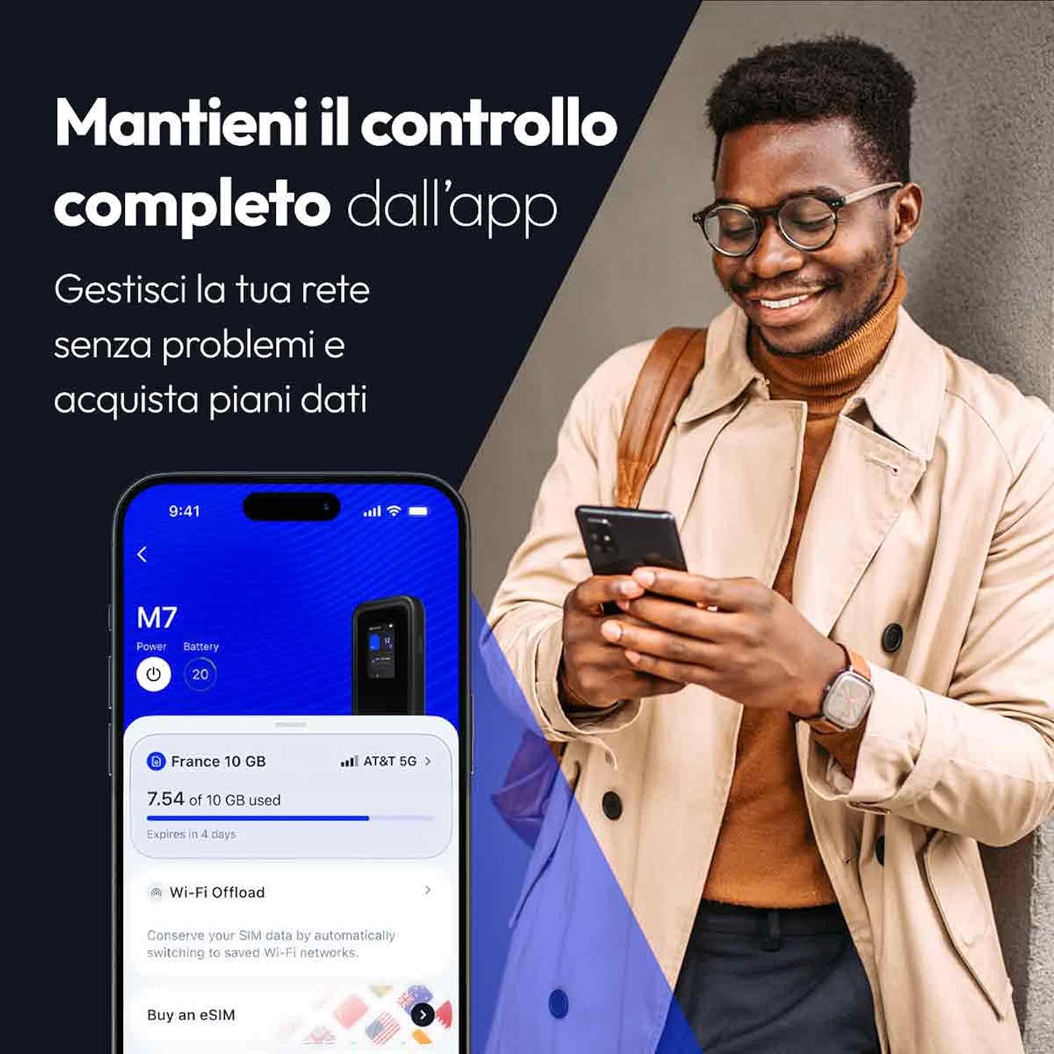 Netgear Nighthawk M7 - Router mobile 5G con eSIM - immagine 8