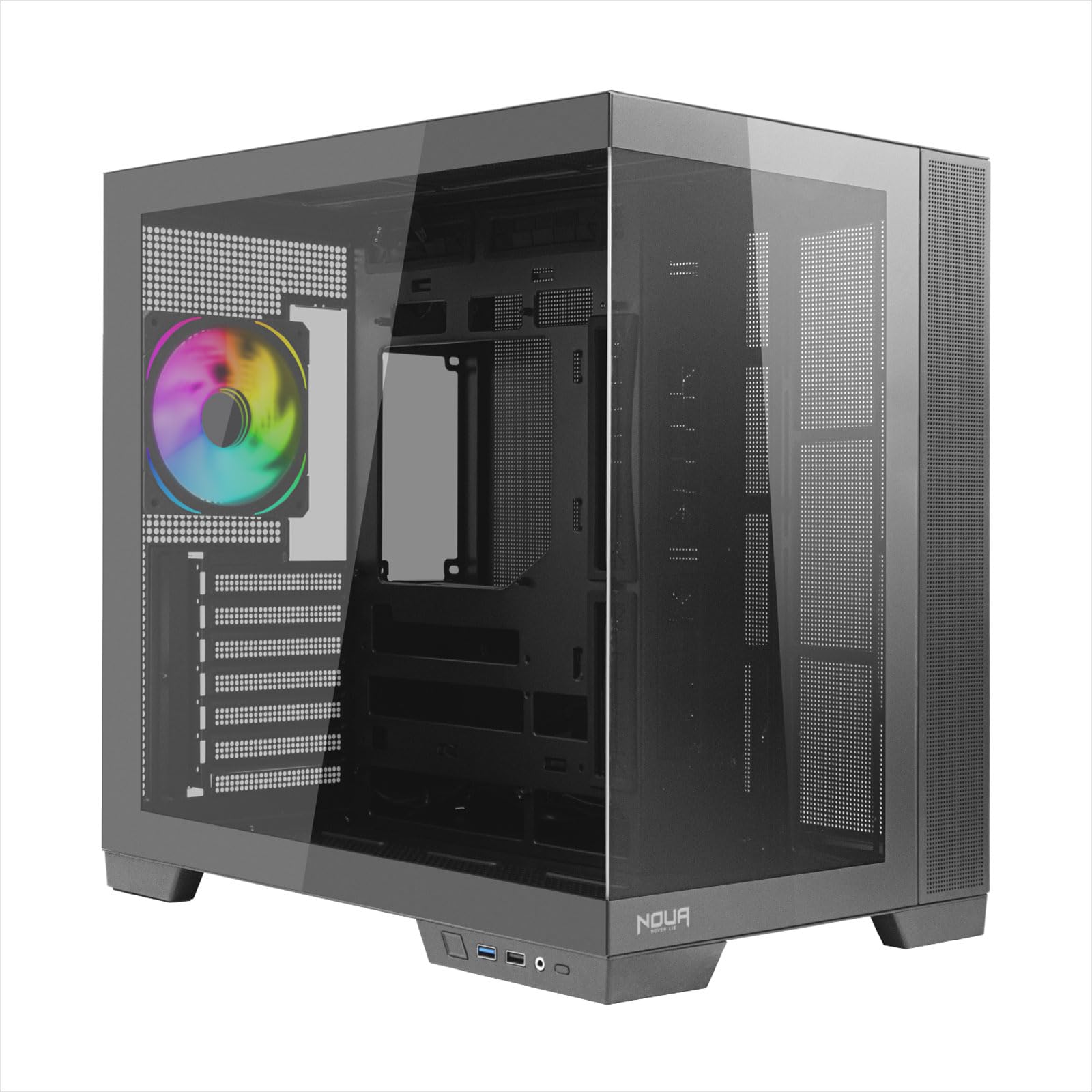 Noua Vision ZK900 - Case PC Gaming ATX Mid Tower, Nero