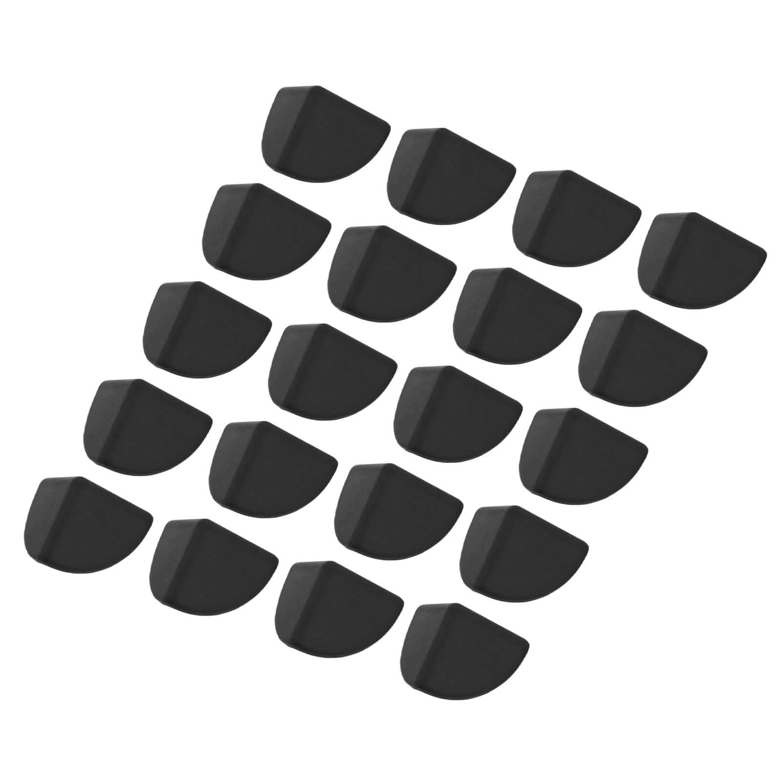 20 Pezzi Protezioni per Angoli Ufficio e Casa in Silicone Anticollisione - Protezione per Mobili Rondelle - Nero