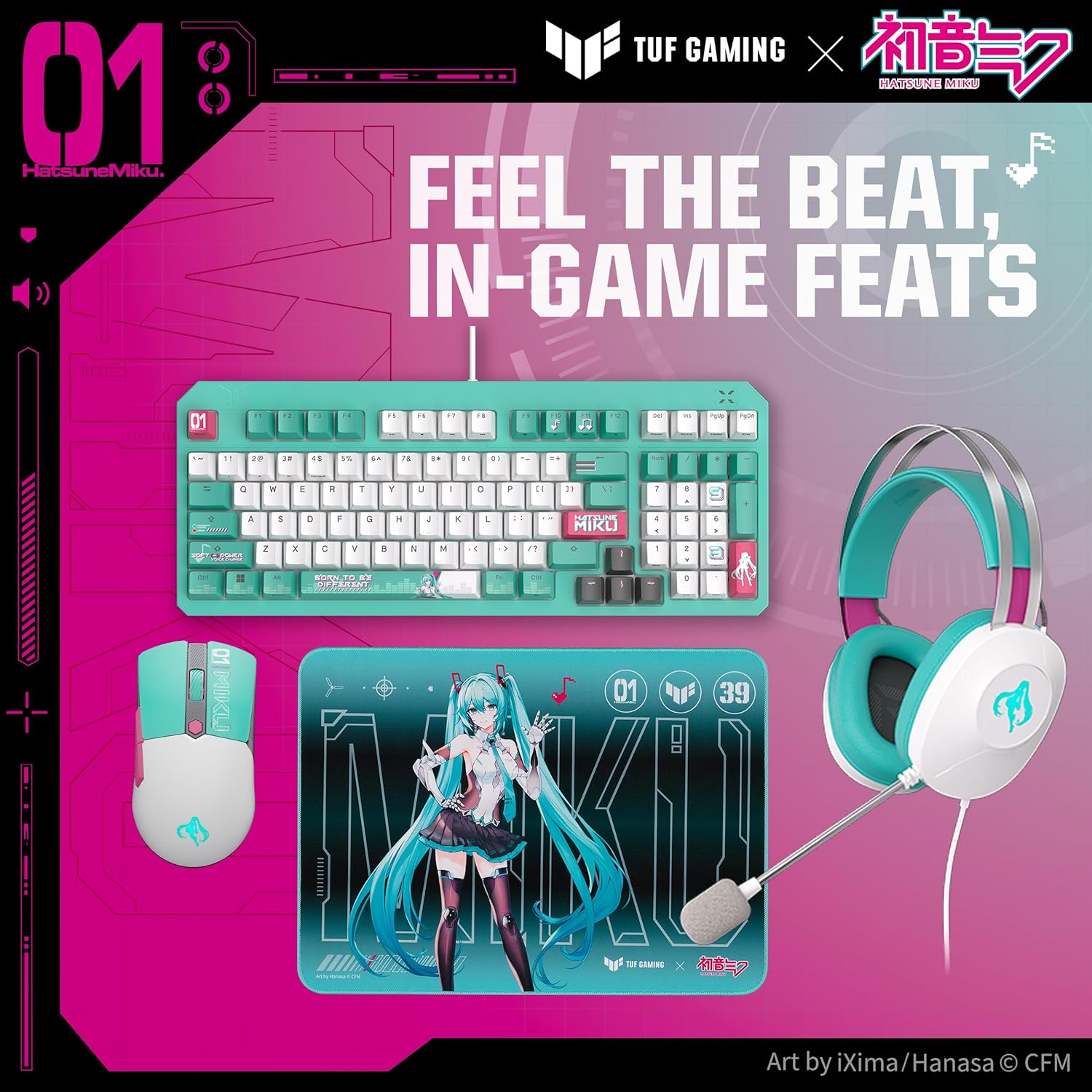 Asus TUF Gaming Mini Mouse Wireless Hatsune Miku Edition - immagine 2
