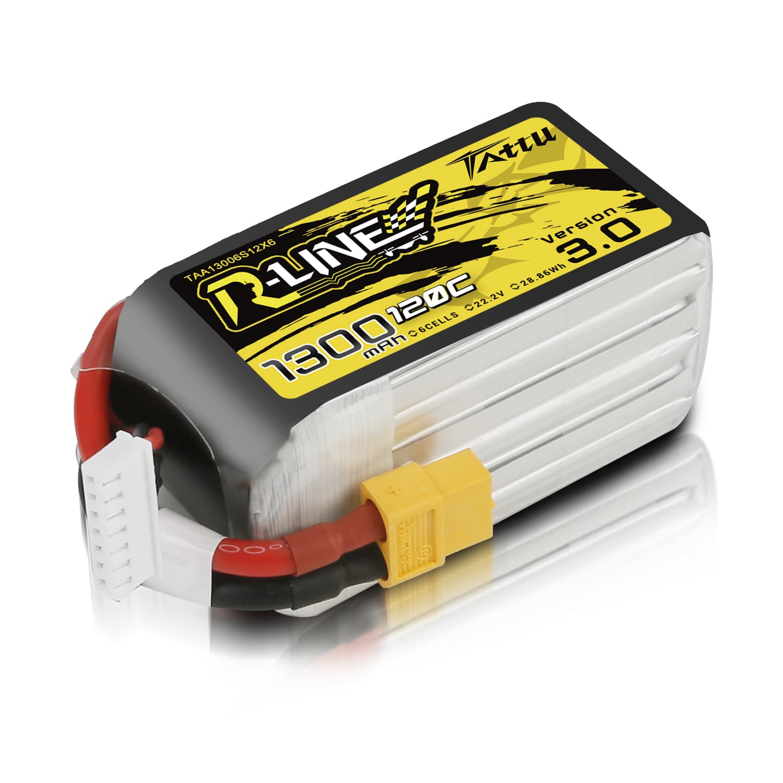 Tattu 6S Lipo Batteria 22.2V 1300mAh 120C XT60