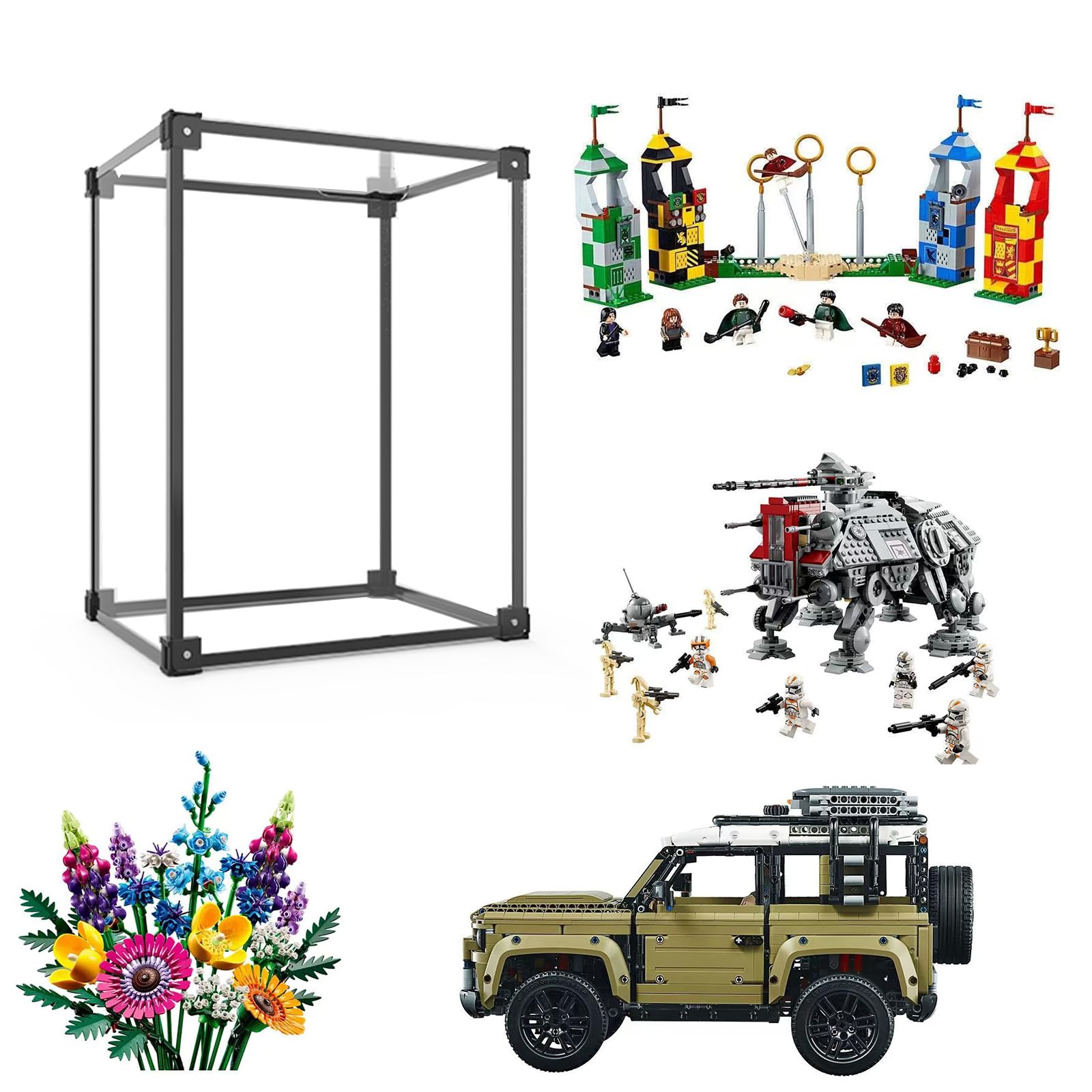 Vetrina Espositiva Acrilico 50x30x30.5cm per Lego