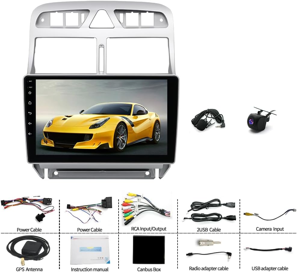 Autoradio Android 14 per Peugeot 307 2002-2013 - immagine 6