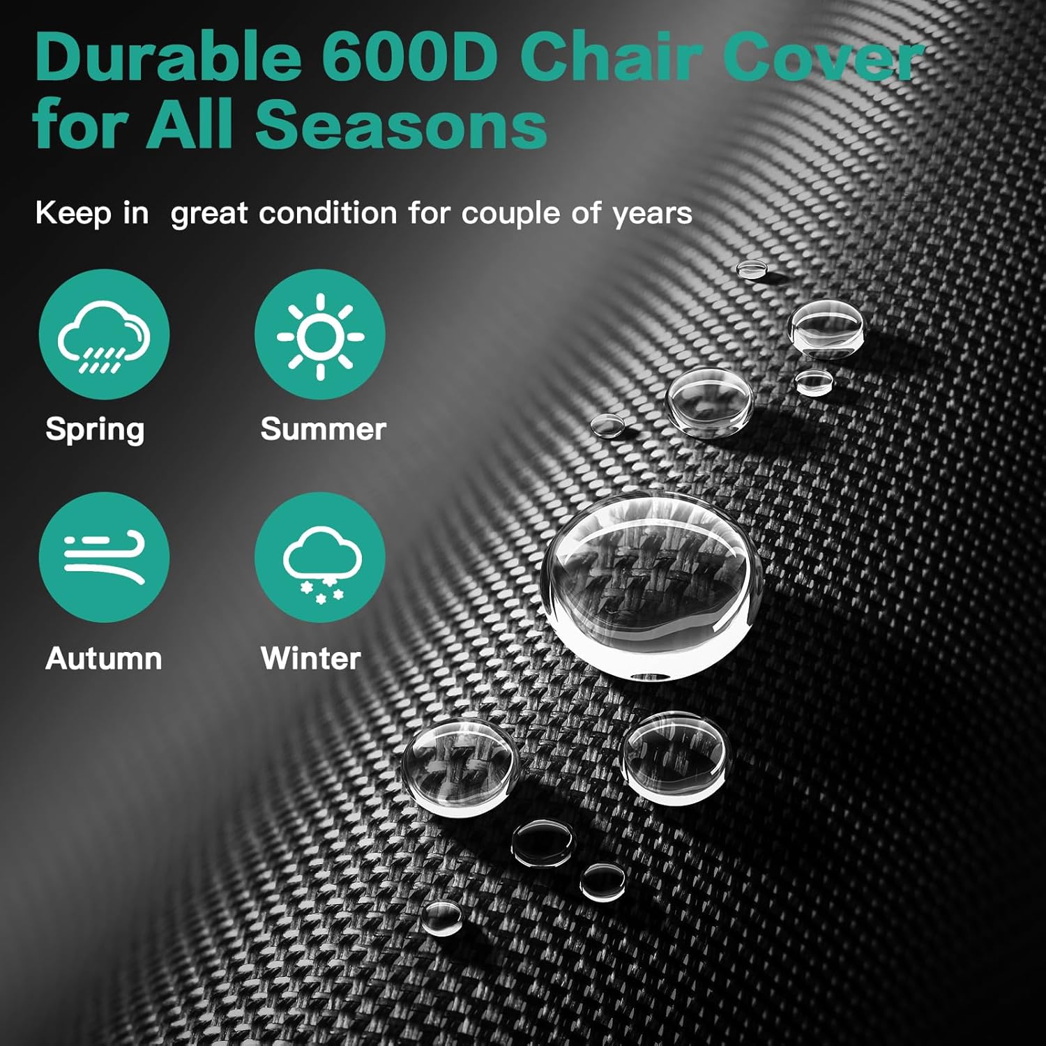 Lcgod 2PCS Coperture per Lettini Prendisole Impermeabili - immagine 2