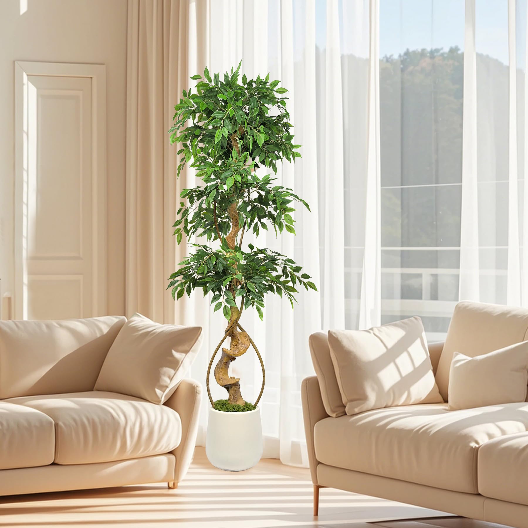 Yorfull Pianta Finta Grande - Albero di Baniano 180 CM