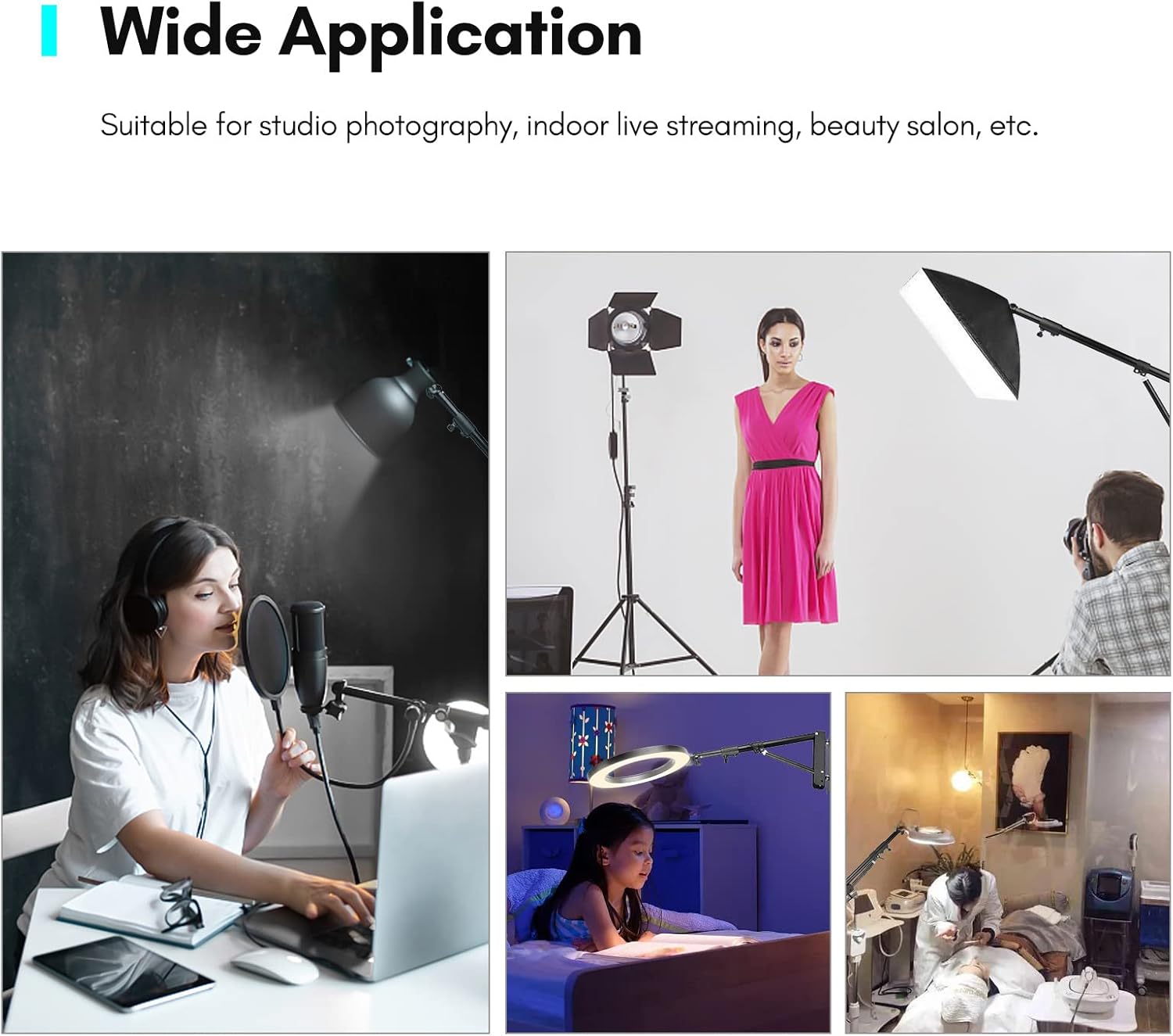 Andoer Supporto a Braccio Triangolare da Parete per Fotografia - immagine 4