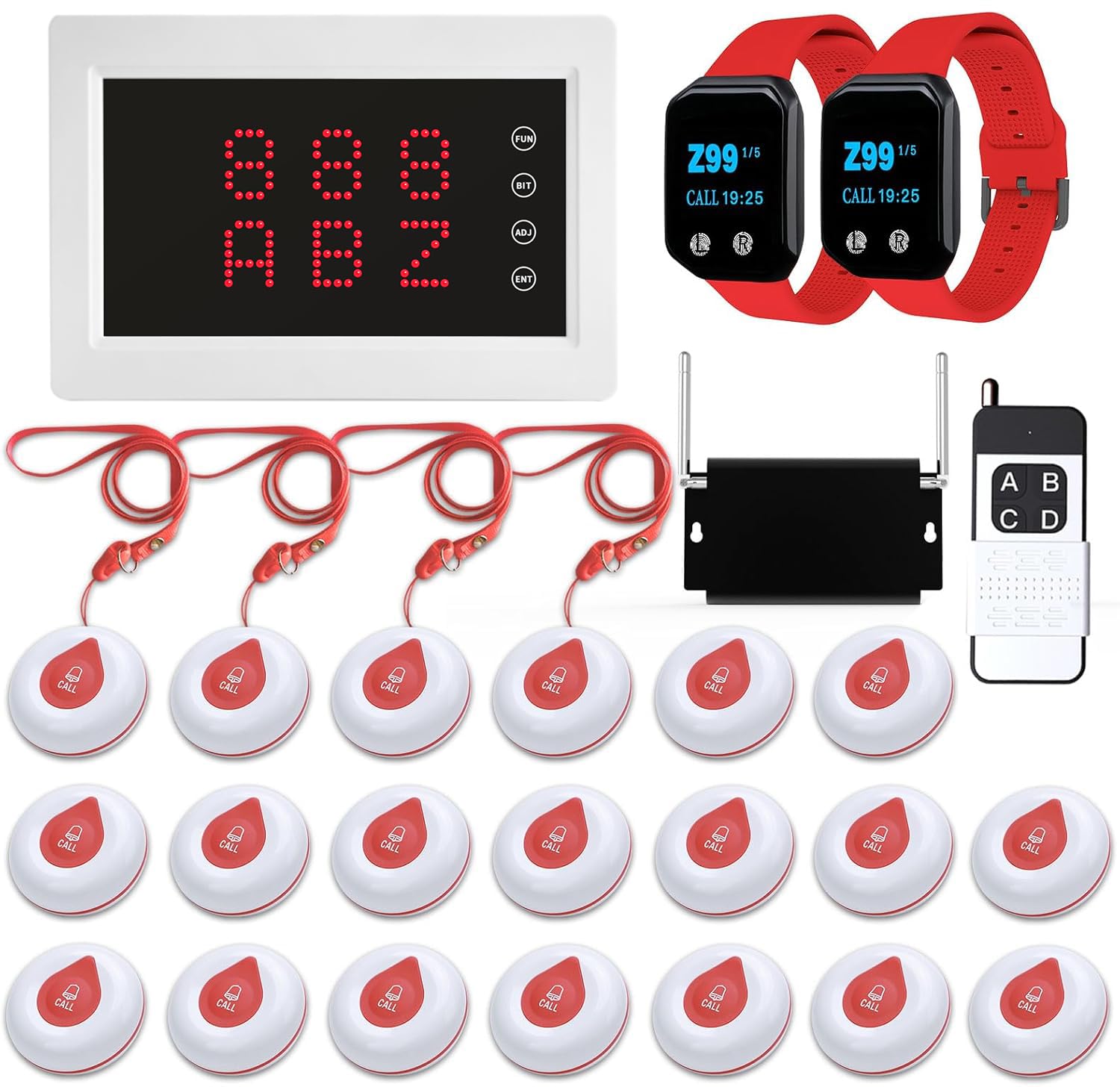 Wnkrun Drahtloses SanitäterPagingSystem - 20 Tasti