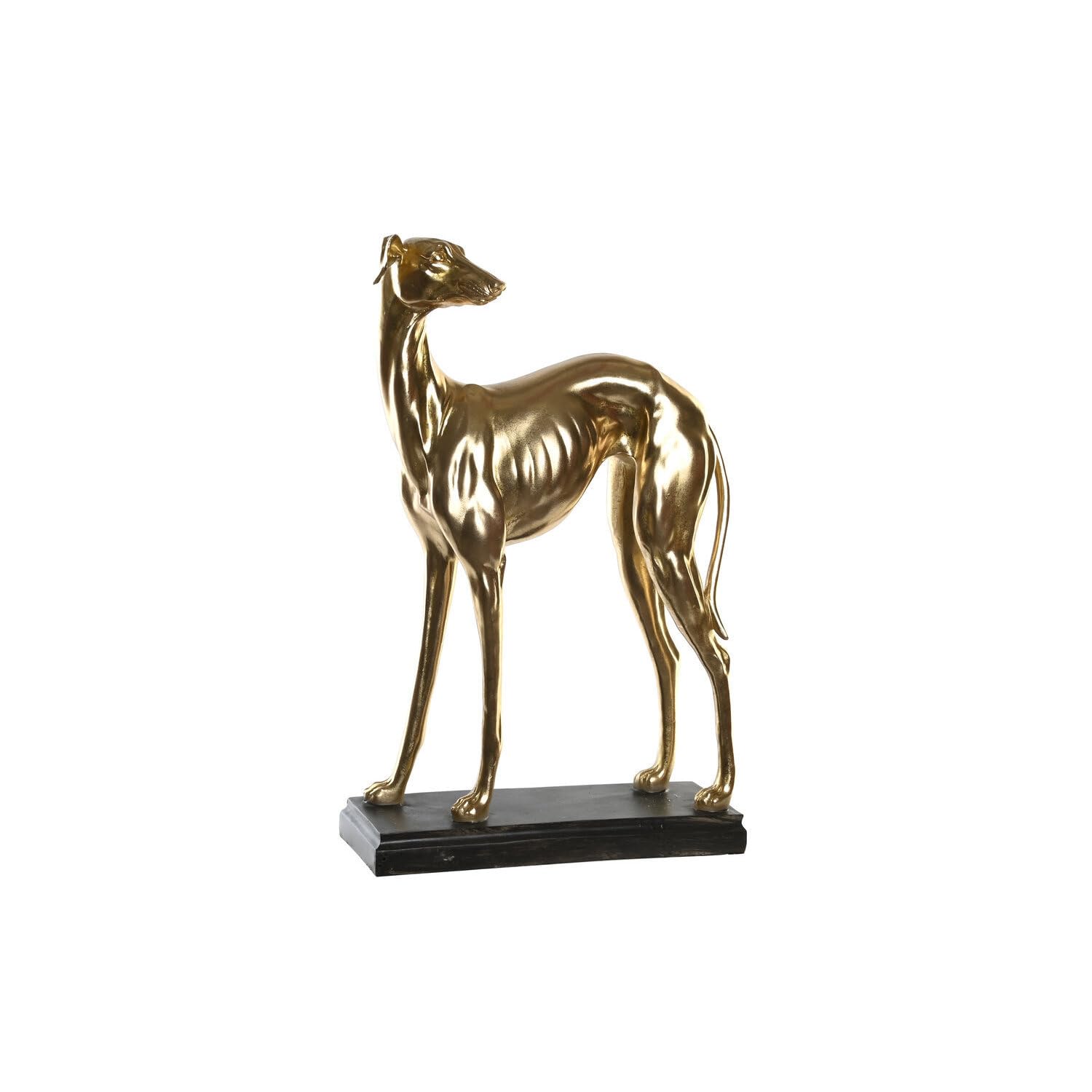 FIGURA RESINA 44,5X17X65,5 GALGO DORADO