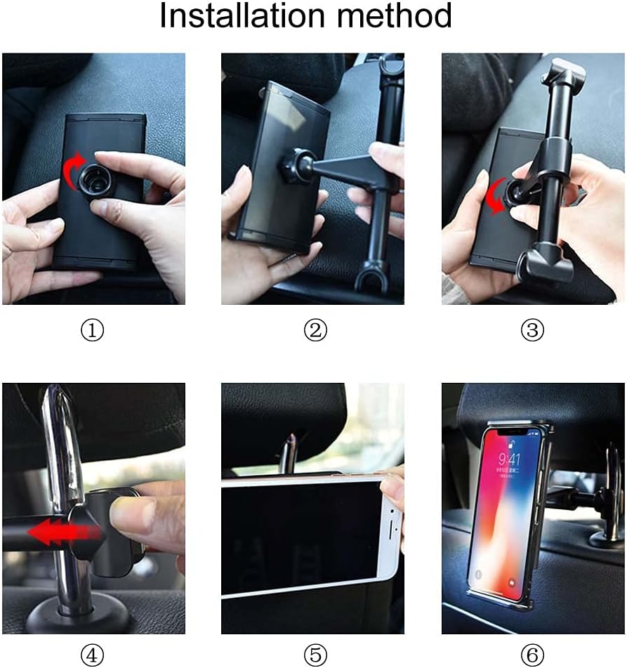 ANRACHEL Supporto Cellulare Auto Poggiatesta - immagine 6