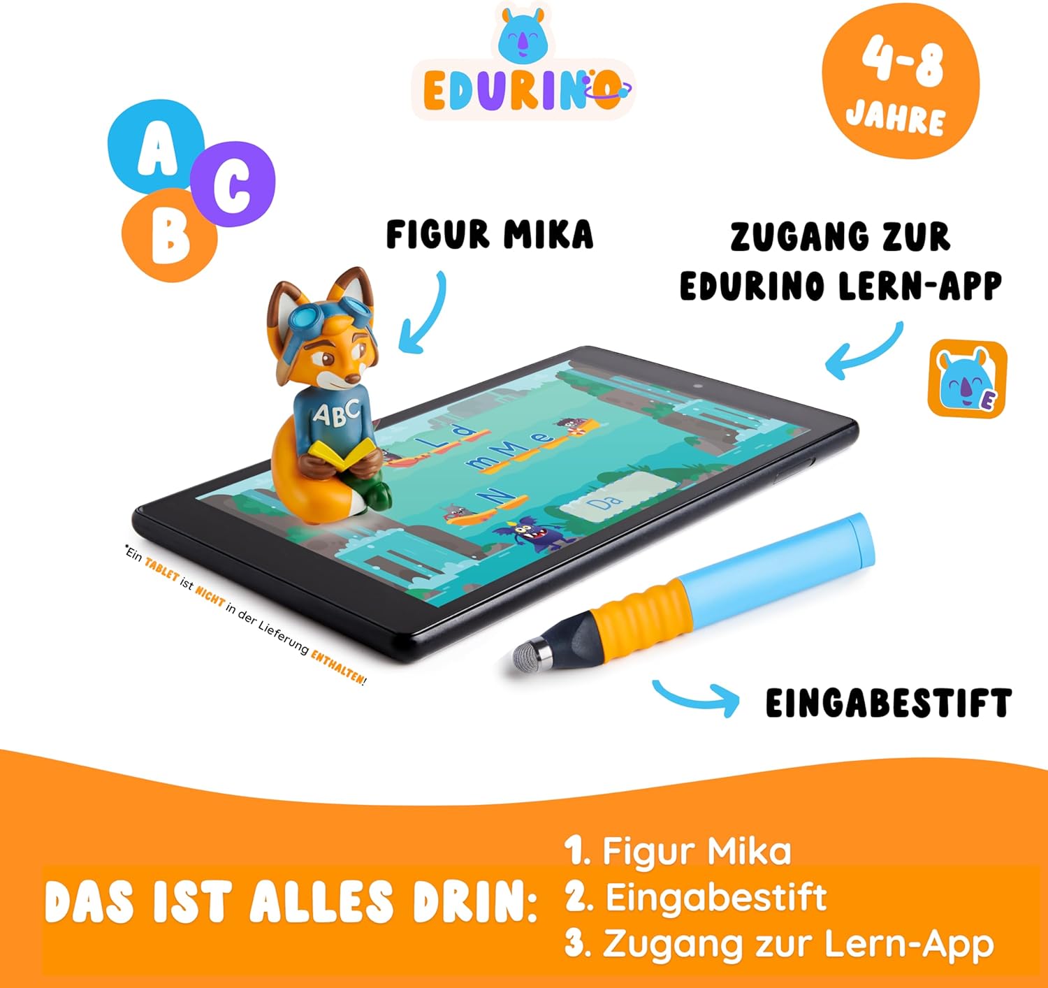 Edurino Starter set Mika ABC - Lettere di Lettura/Scrittura - immagine 3