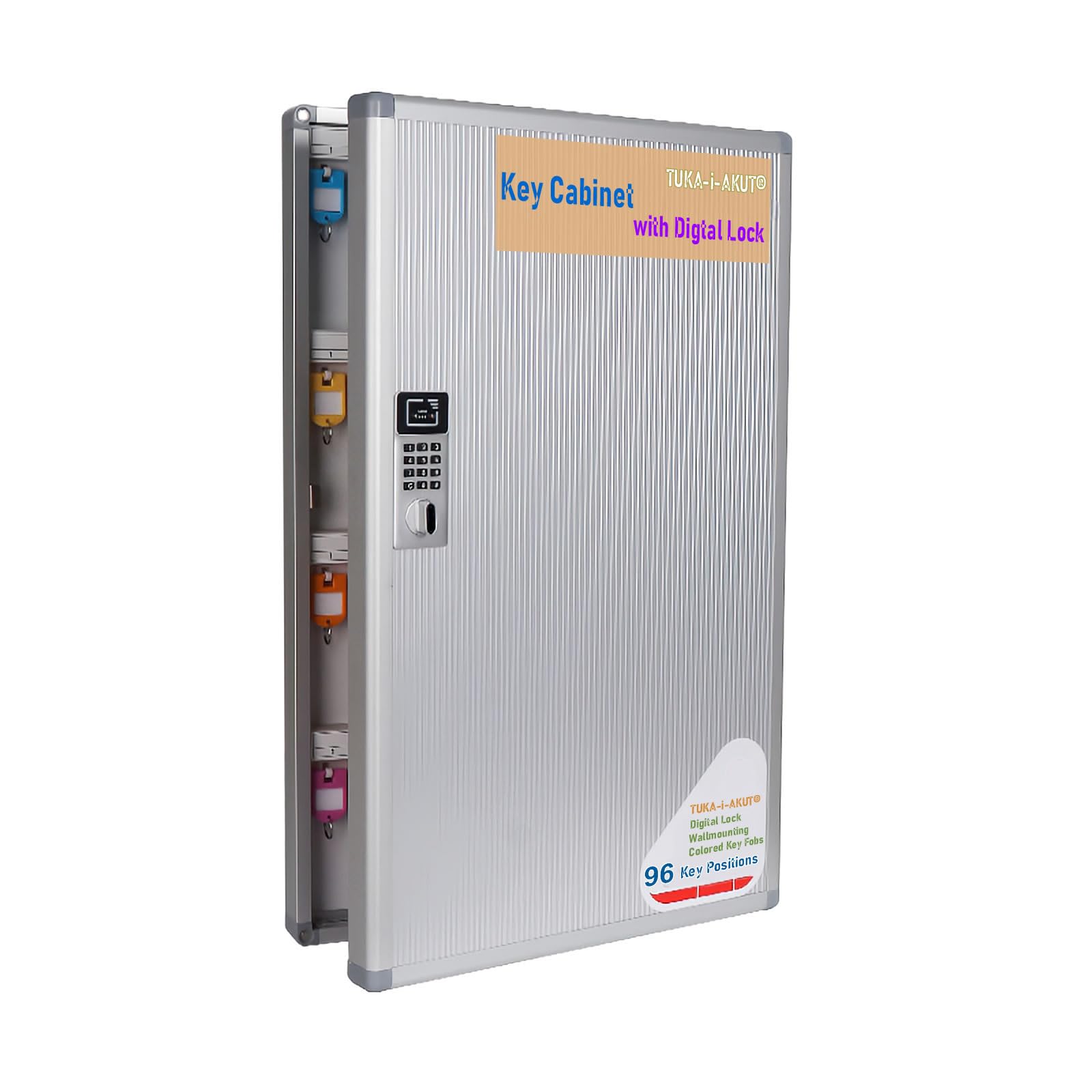Tuka-i-akut Armadietto Portachiavi 96 Chiavi con Serratura