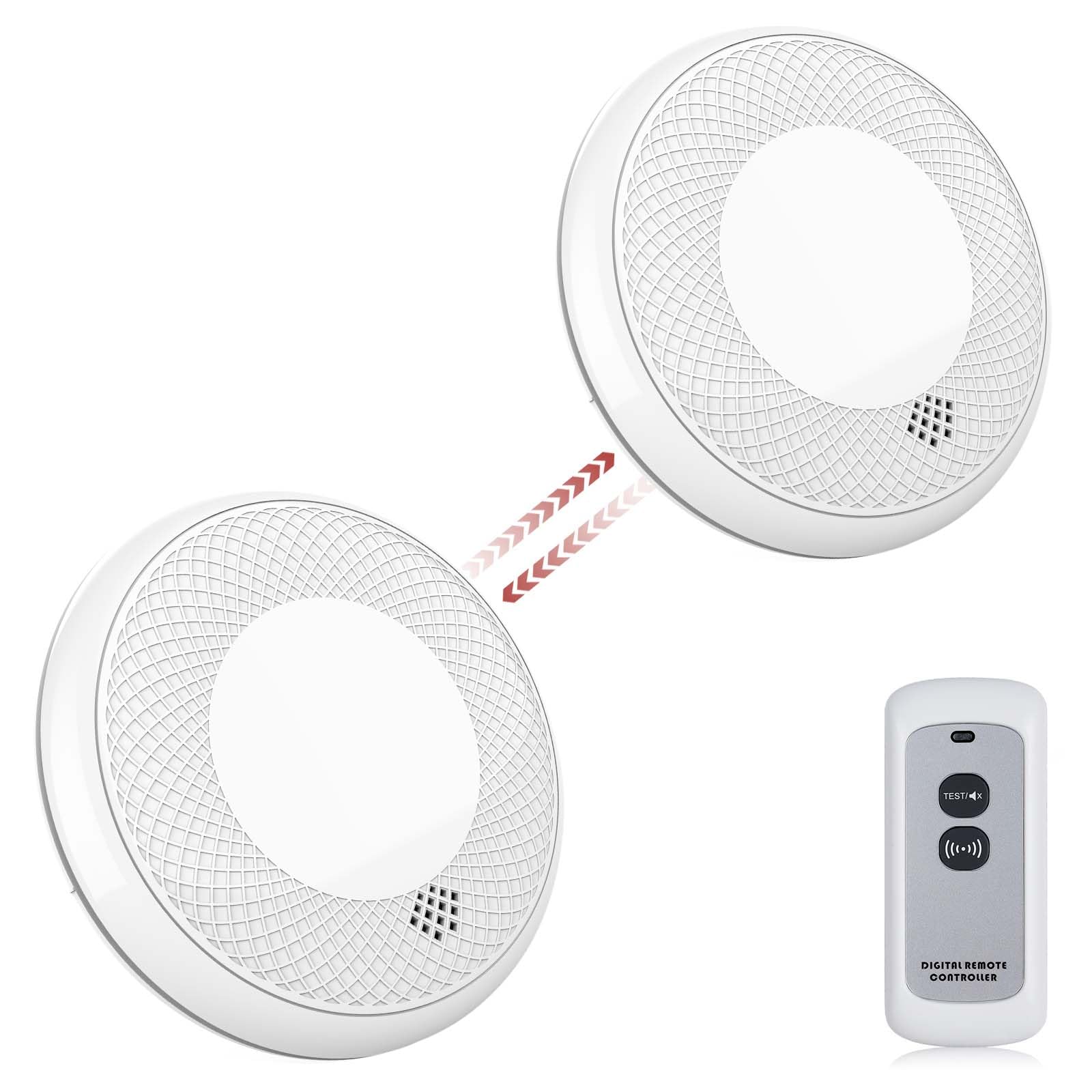 Rilevatore di Fumo e CO Combinato Wireless (2 pezzi)