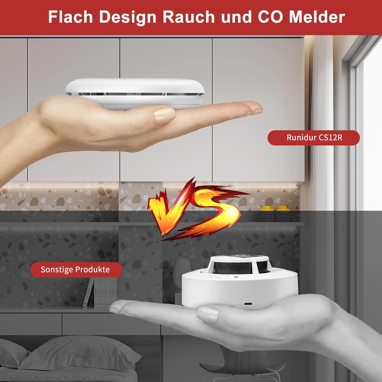 Rilevatore di Fumo e CO Combinato Wireless (2 pezzi) - immagine 4