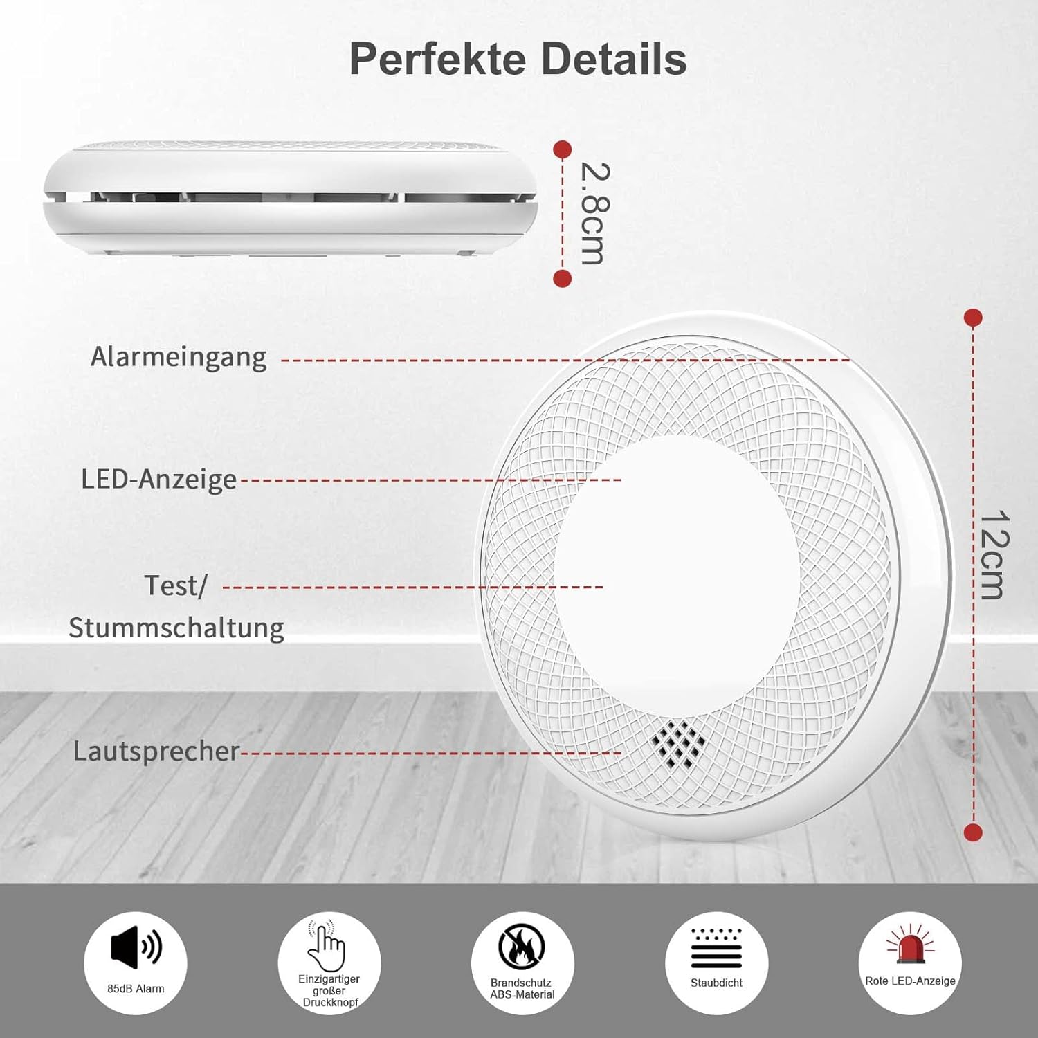 Rilevatore di Fumo e CO Combinato Wireless (2 pezzi) - immagine 8