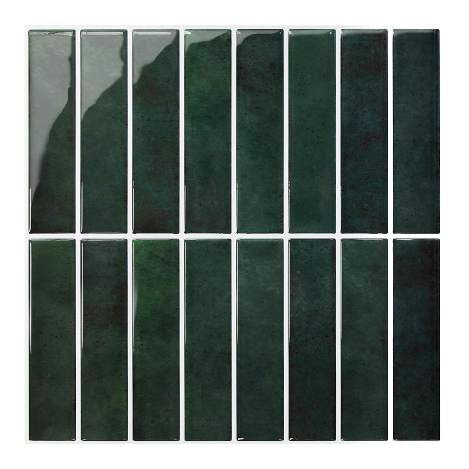 Commomy Piastrelle Adesive Cucina Bagno Verde Foresta