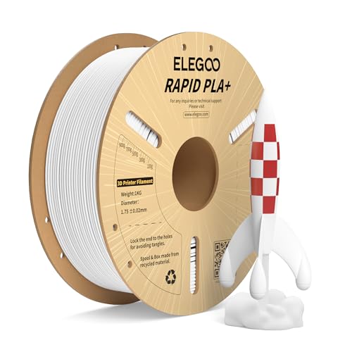 Elegoo Rapido Filamento PLA+ 1.75mm Bianco 1KG