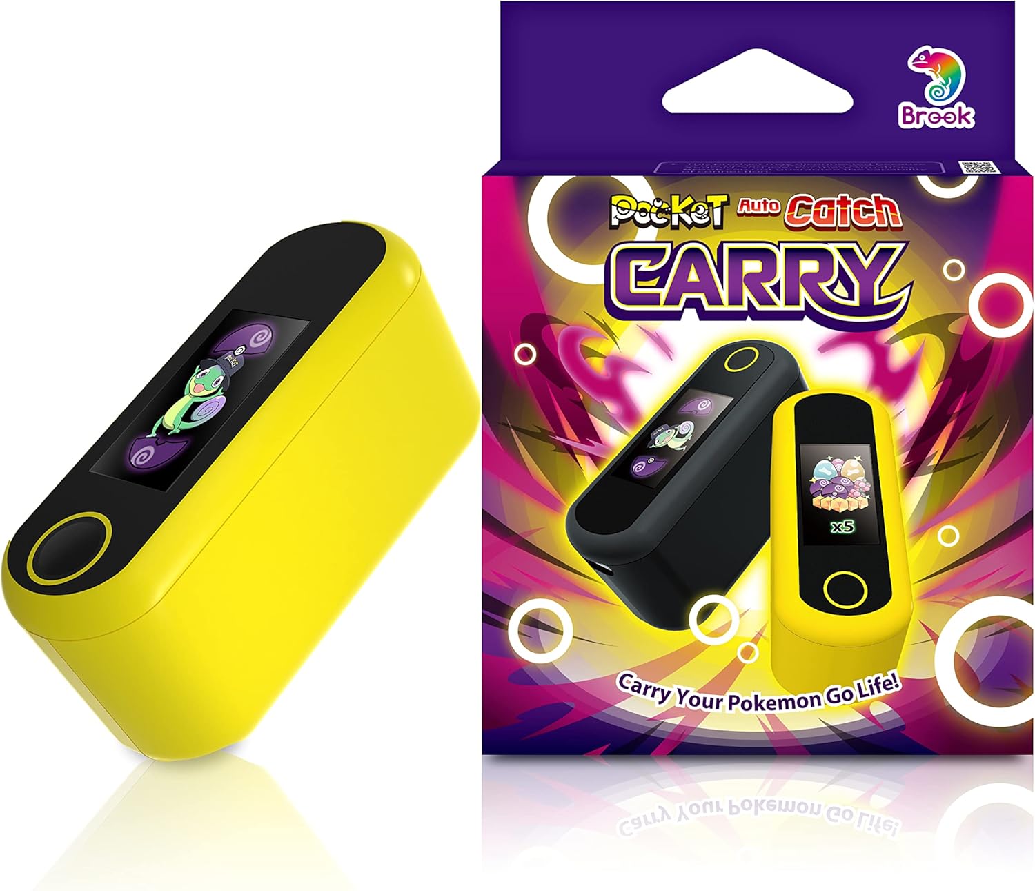 Brook Pocket Auto Catch Carry Dual Account, Giallo - immagine 1