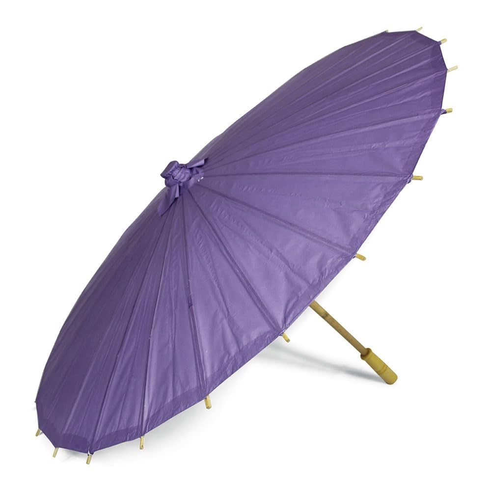Olilly Ombrelloni Grandi in Carta e Bambù, Viola (10 pz)