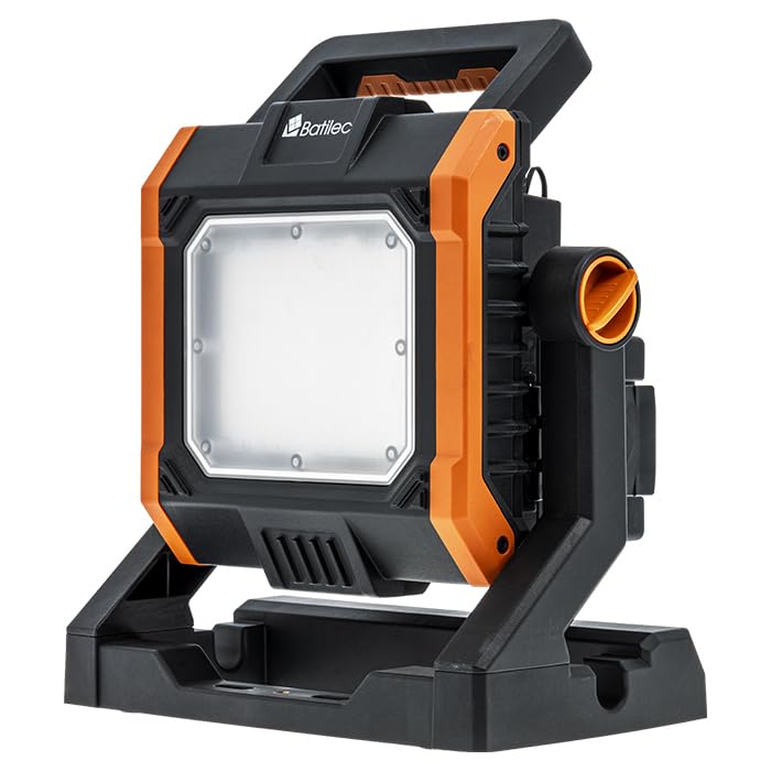 Batilec - Proiettore 4000 lm con 5 Adattatori 18-20V