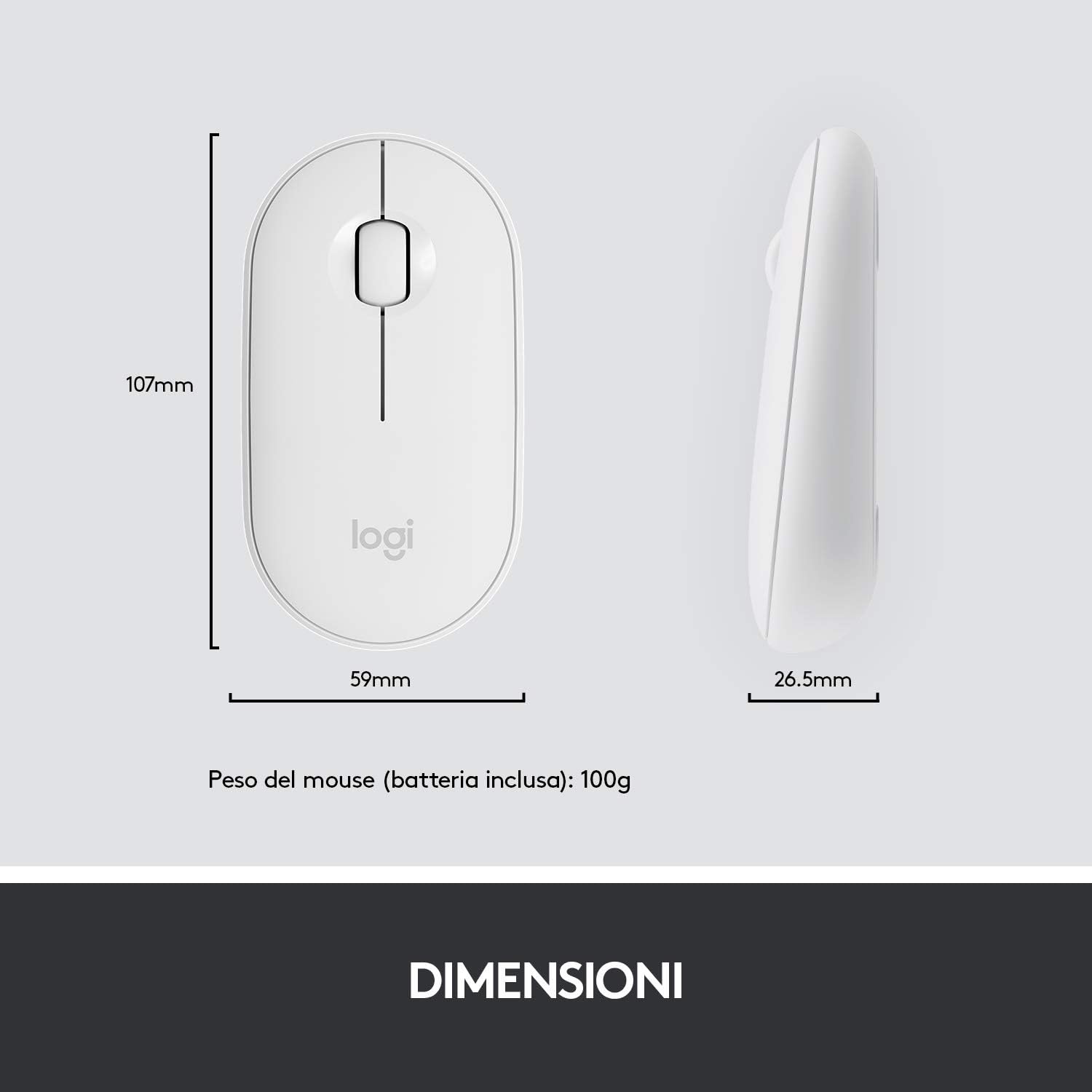 Logitech MK470 Kit Mouse e Tastiera - Bianco - immagine 9
