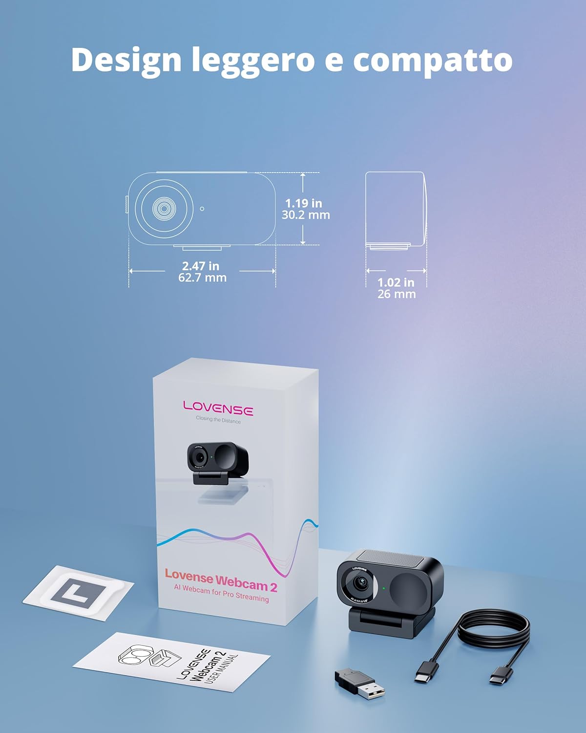 Lovense Webcam 2 4K per PC Streaming Live - immagine 6