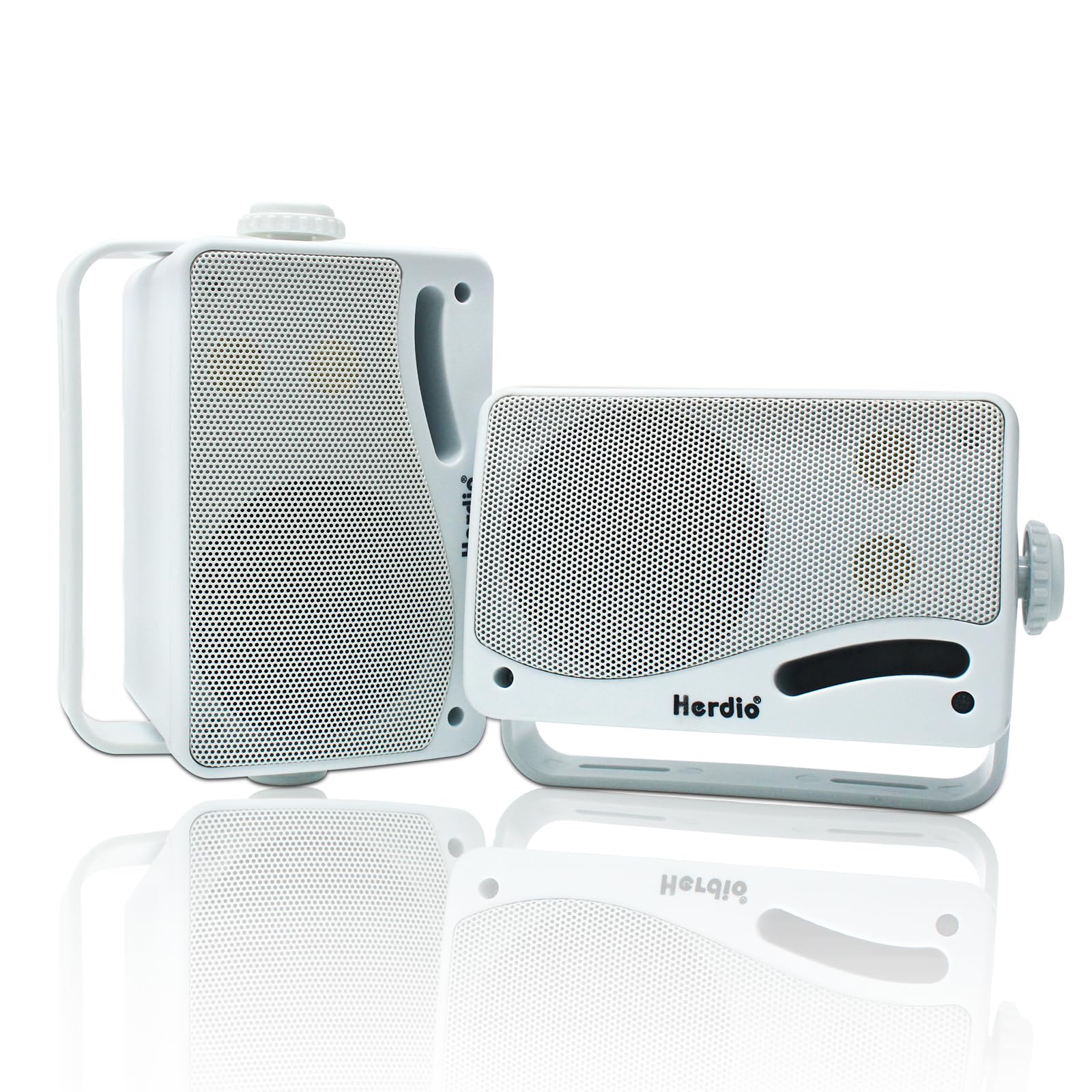 Herdio Altoparlanti da Esterno Bluetooth 3,5 Pollici 200W, Bianco