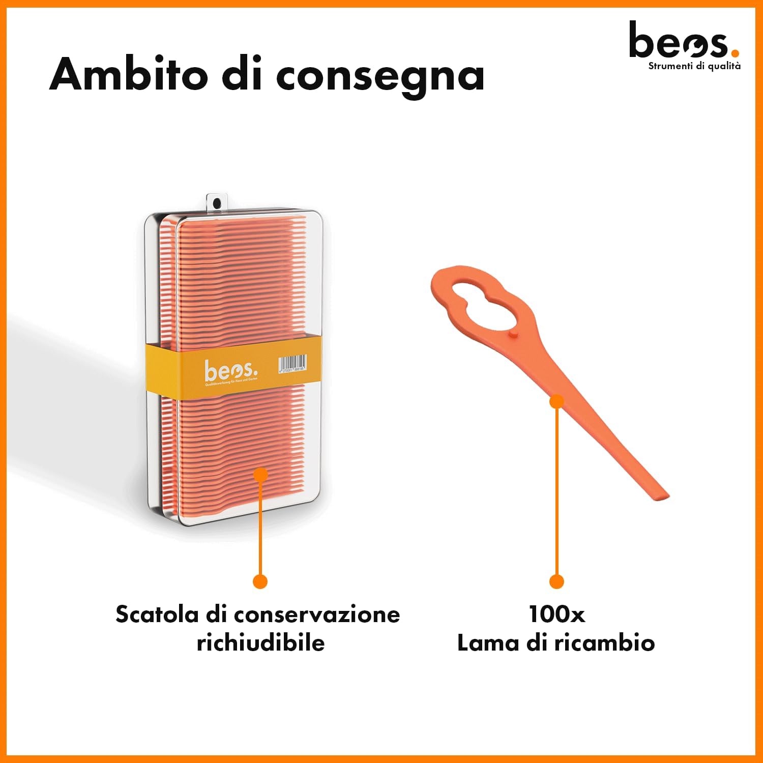 BEOS® 100 x Lame di Ricambio per Decespugliatori - immagine 6