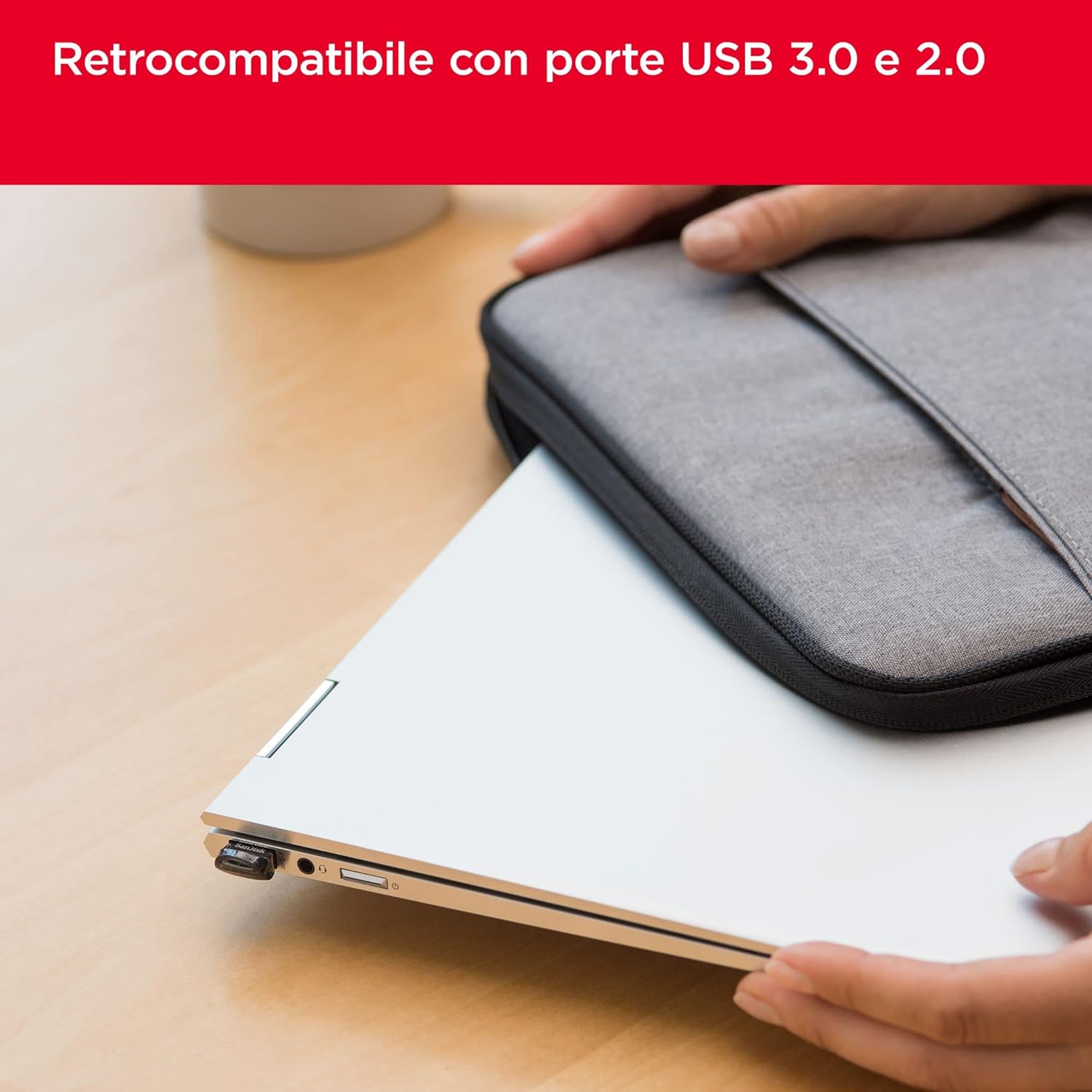 Sandisk 512GB Ultra Fit - Unità Flash USB 3.1 - immagine 5