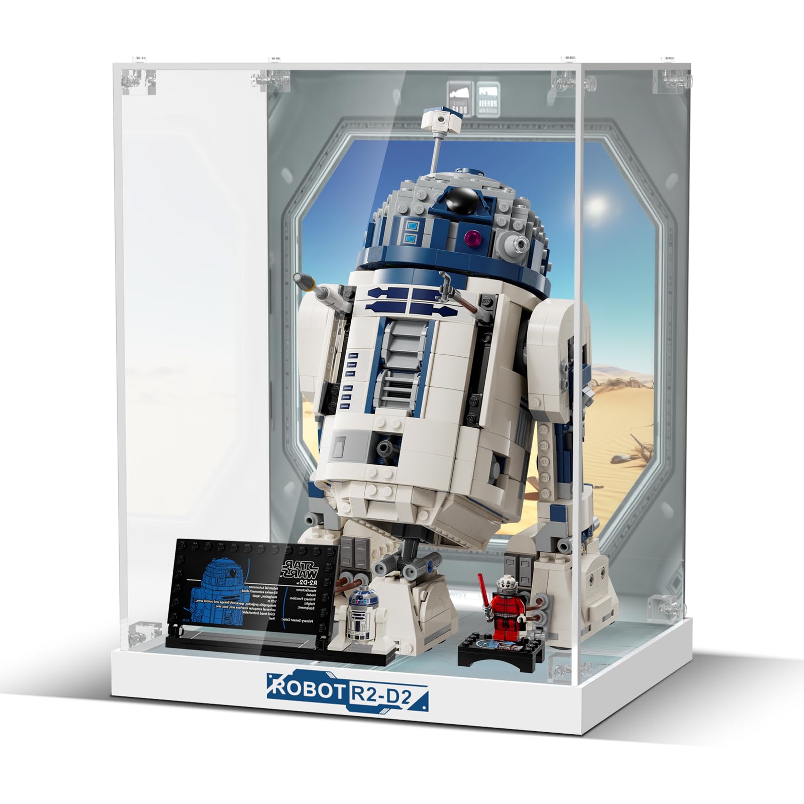 Cooldac Vetrina Acrilica per Lego 75379 Star Wars R2-D2