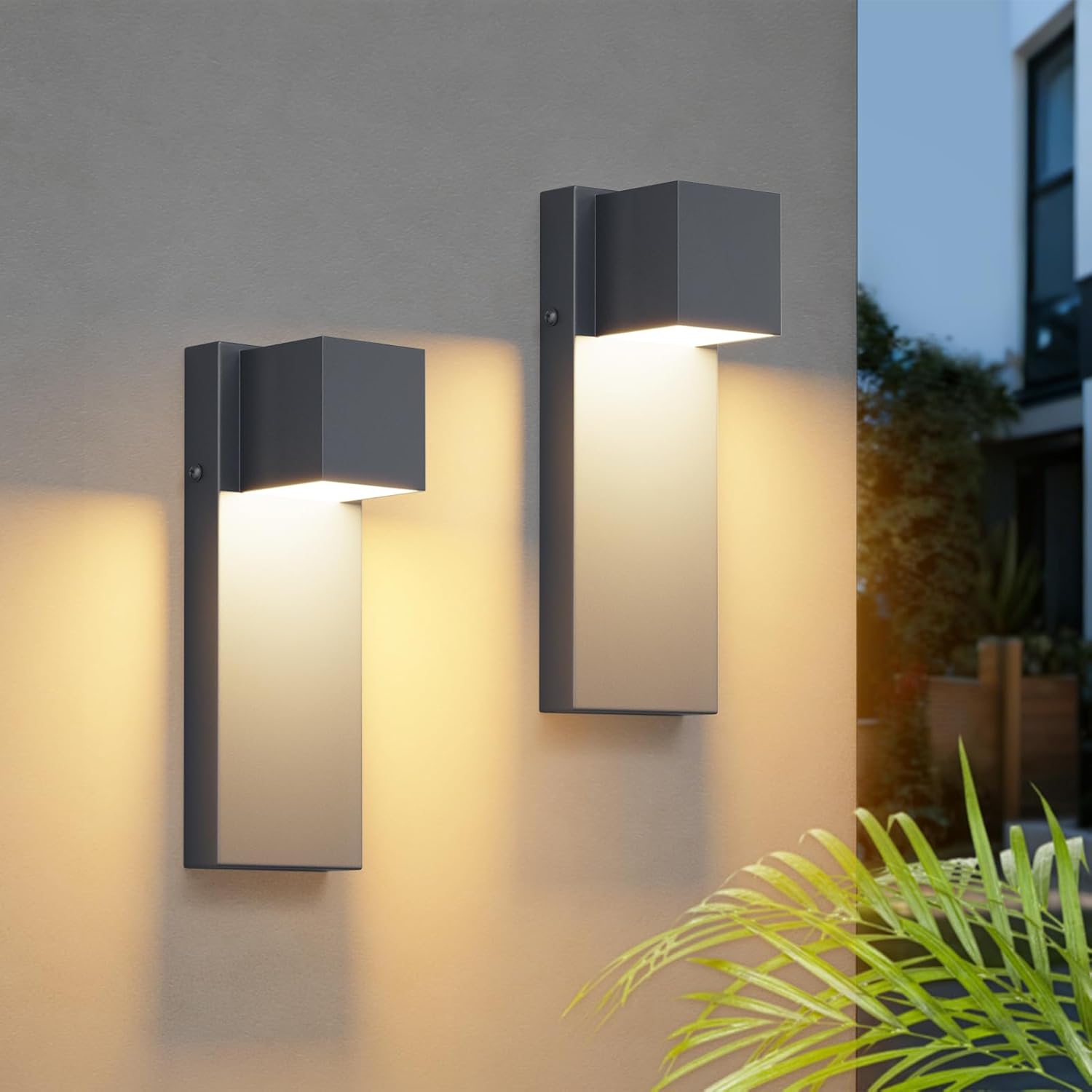 K-bright Applique LED da Esterno 16W 2 Pezzi Antracite - immagine 1