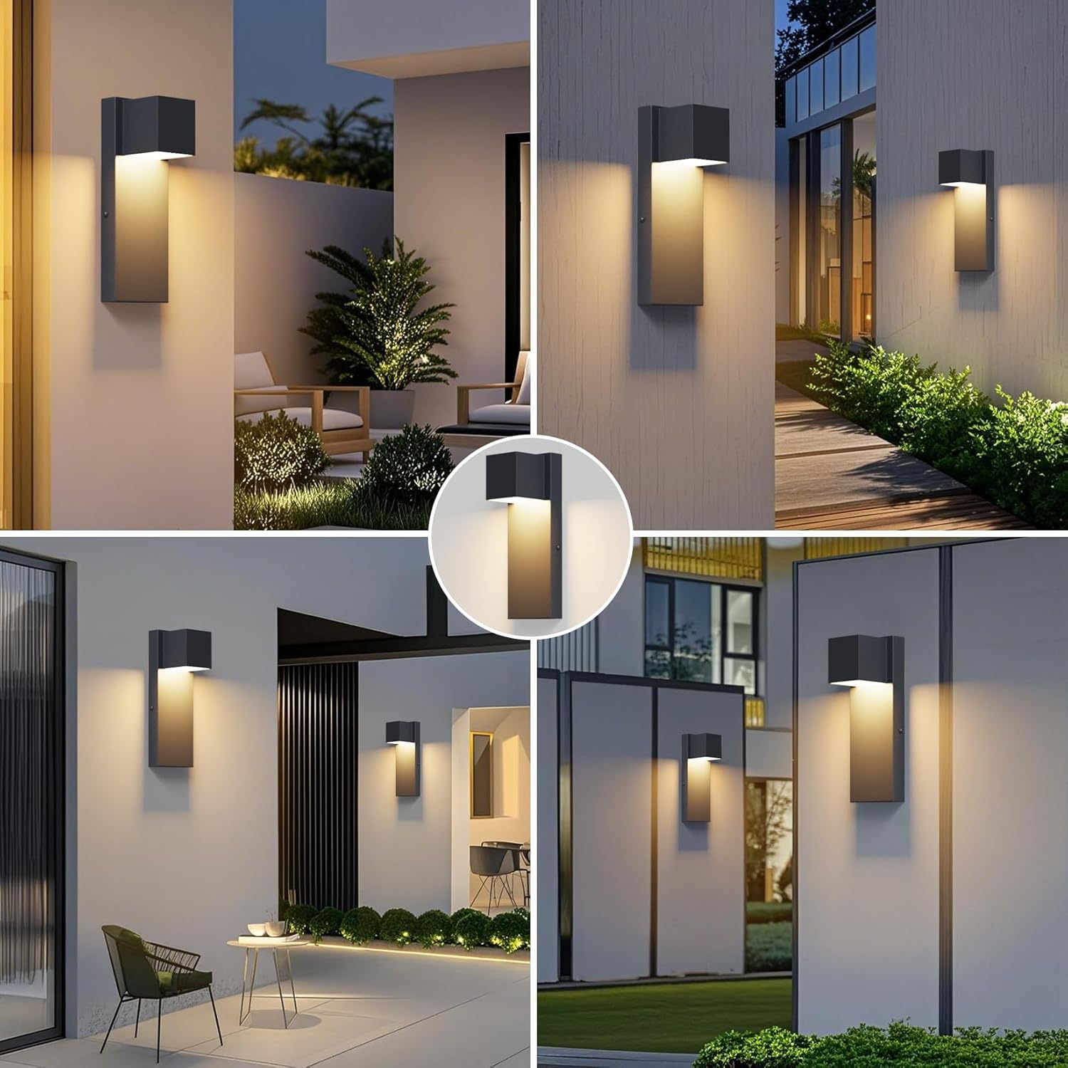 K-bright Applique LED da Esterno 16W 2 Pezzi Antracite - immagine 5