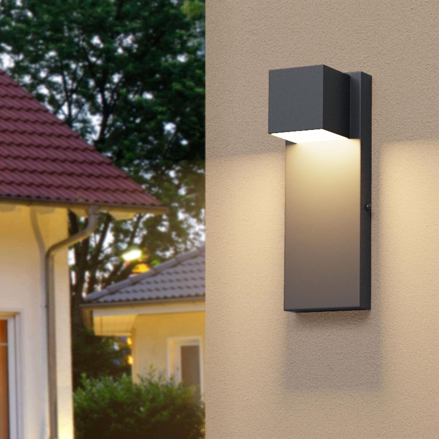 K-bright Applique LED da Esterno 16W 2 Pezzi Antracite - immagine 7