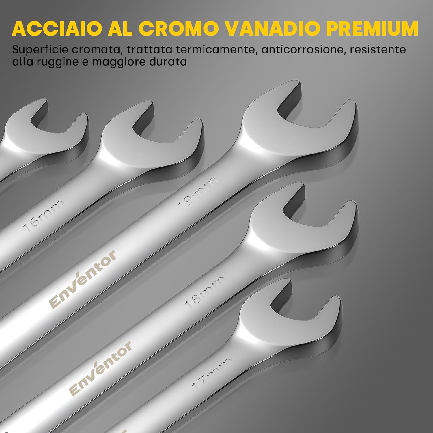 Enventor Set Chiavi a Cricchetto 14 Pezzi - immagine 4
