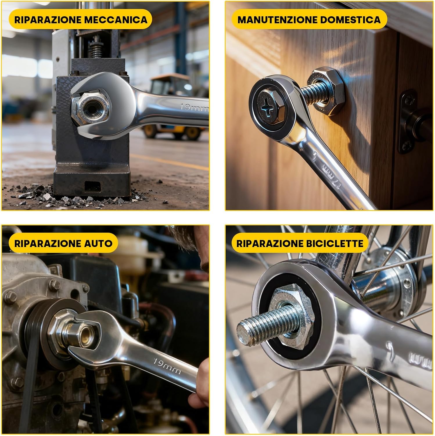 Enventor Set Chiavi a Cricchetto 14 Pezzi - immagine 5