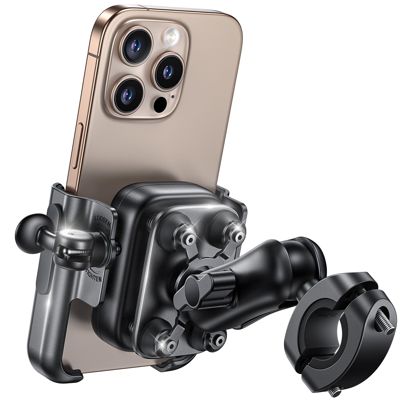 Lamicall Supporto Telefono Moto - Tutto Metallo Antivibrazione