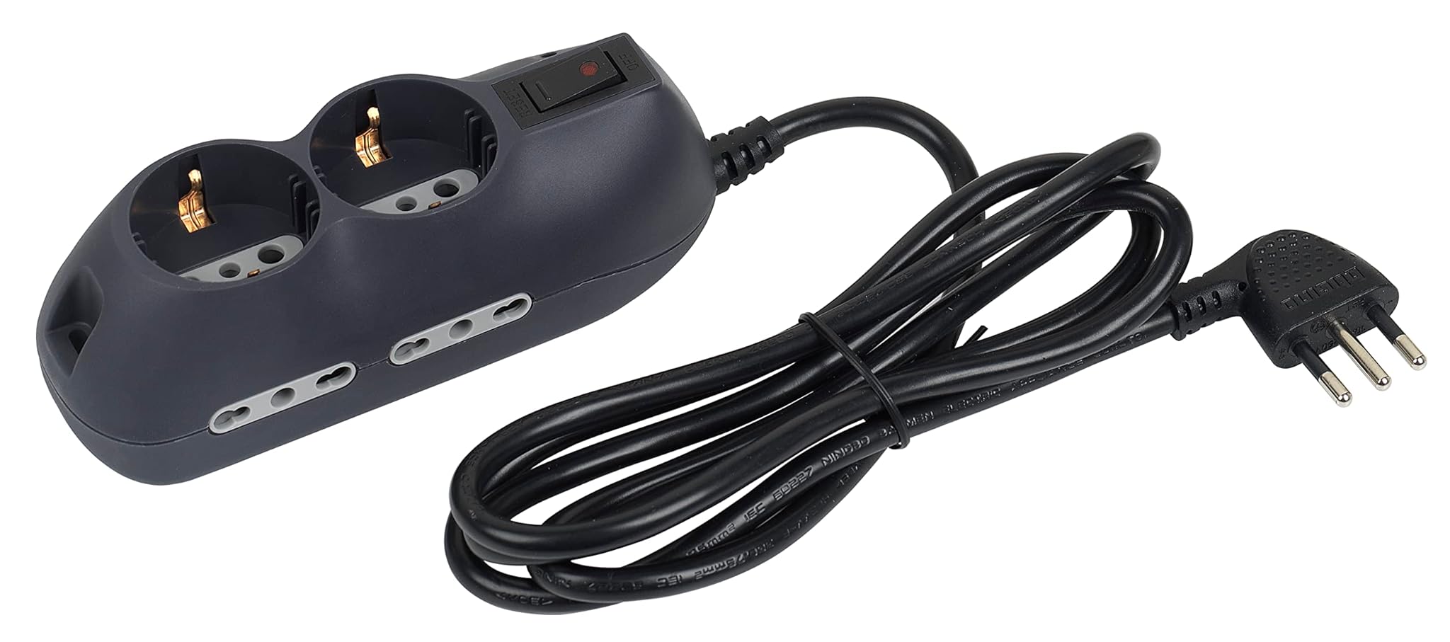 Bticino Ciabatta Multipresa Elettrica 6 Posti, Nero