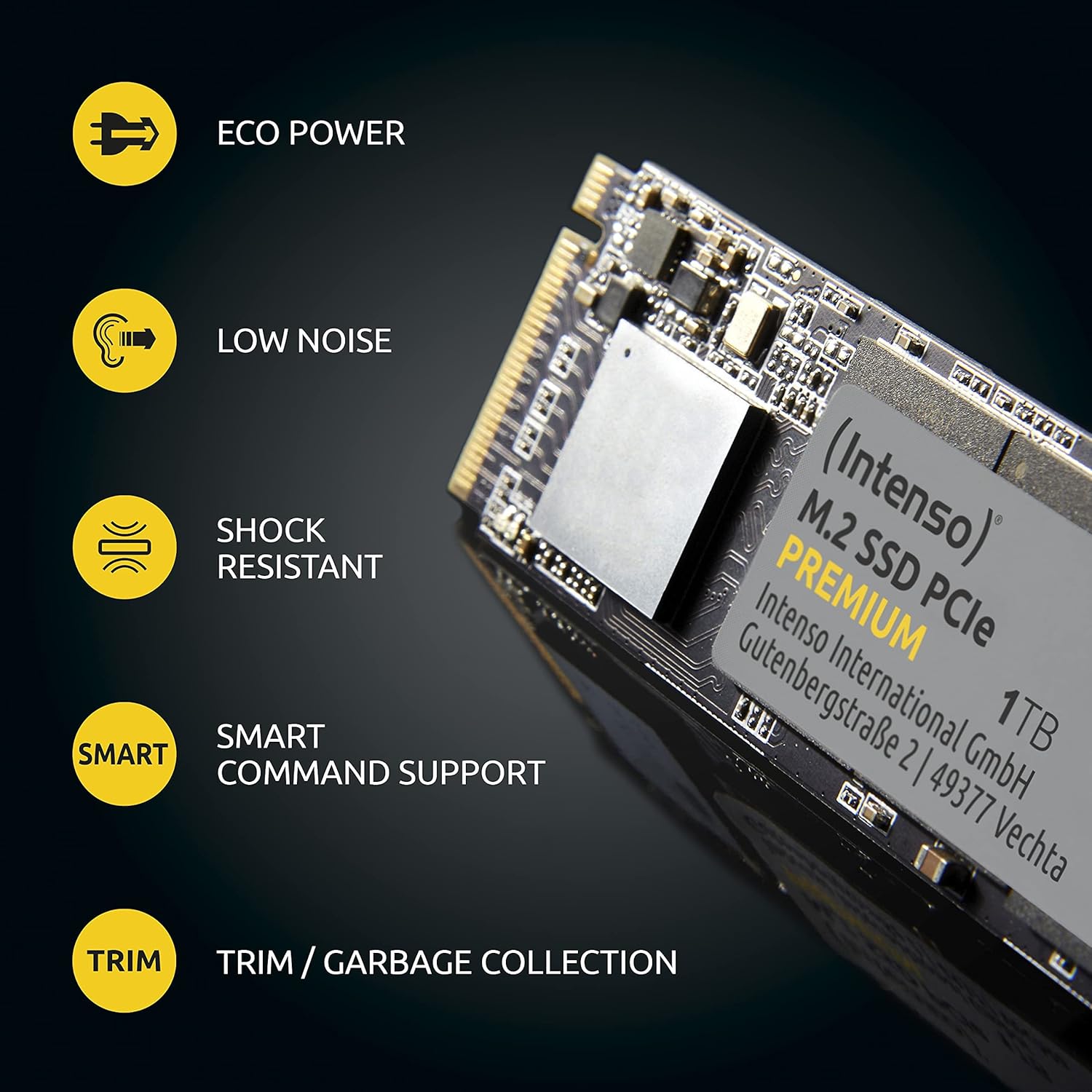 Intenso 3835450 - SSD M.2 PCIe Premium 500 GB - immagine 4
