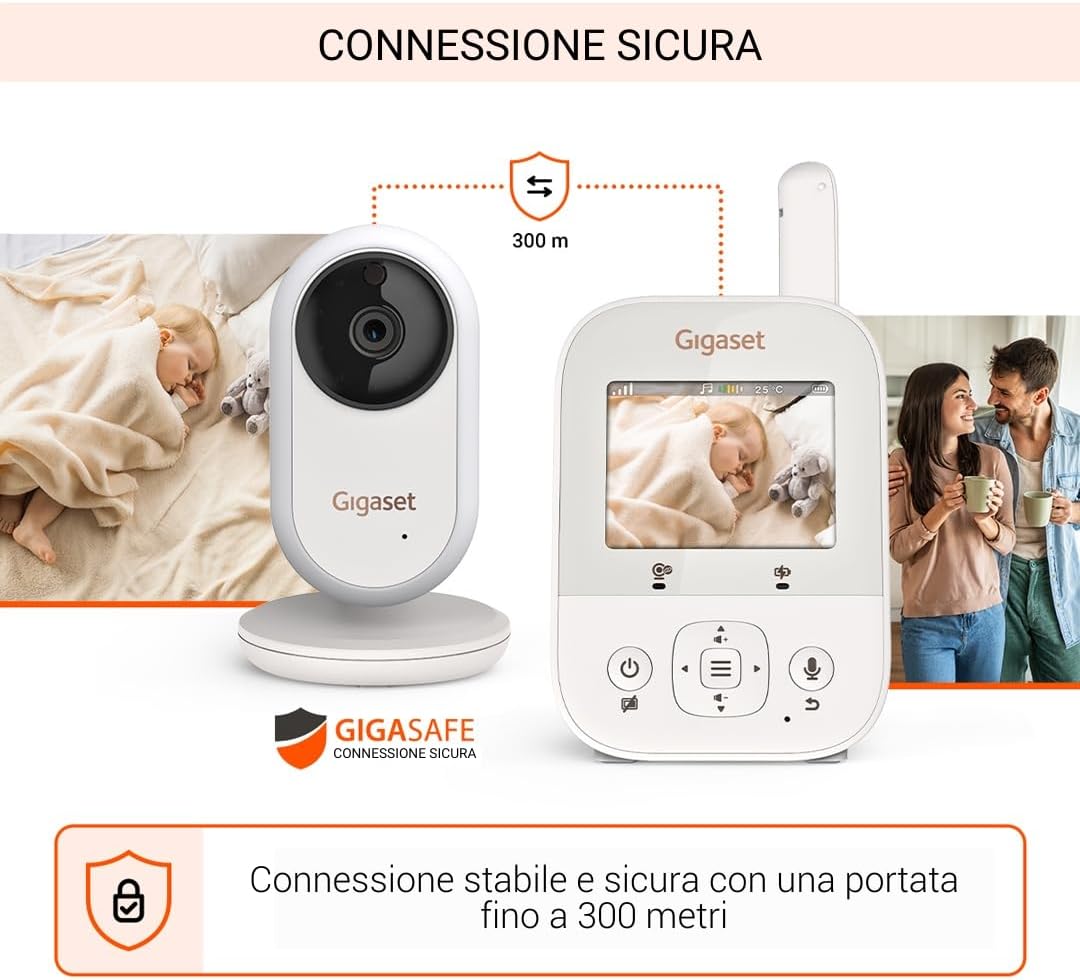 Gigaset BABY 300 Video - Videocamera Audio Bidirezionale - immagine 2
