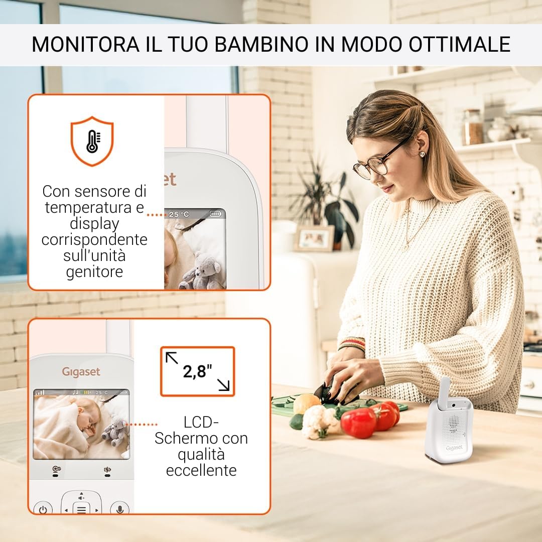 Gigaset BABY 300 Video - Videocamera Audio Bidirezionale - immagine 4