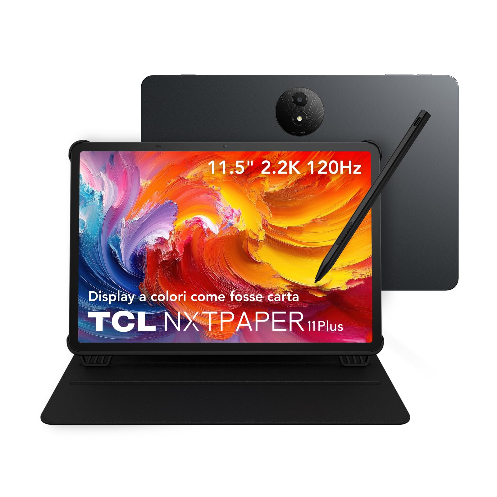 Tcl NXTPAPER 11 Plus Tablet 256GB ROM, Grigio Scuro