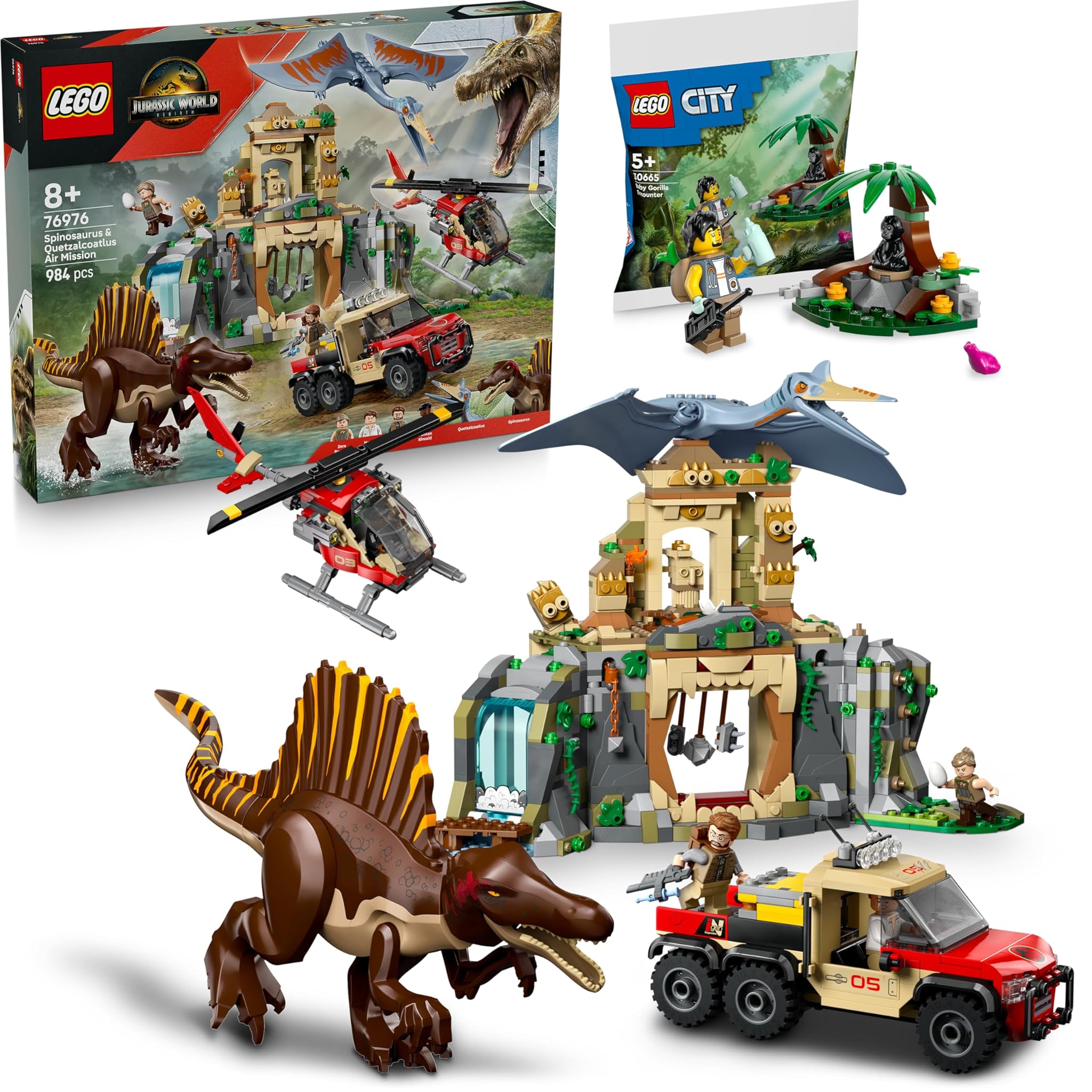 Lego Jurassic World Dinosauri & Quetzalcoatlus - 76976
