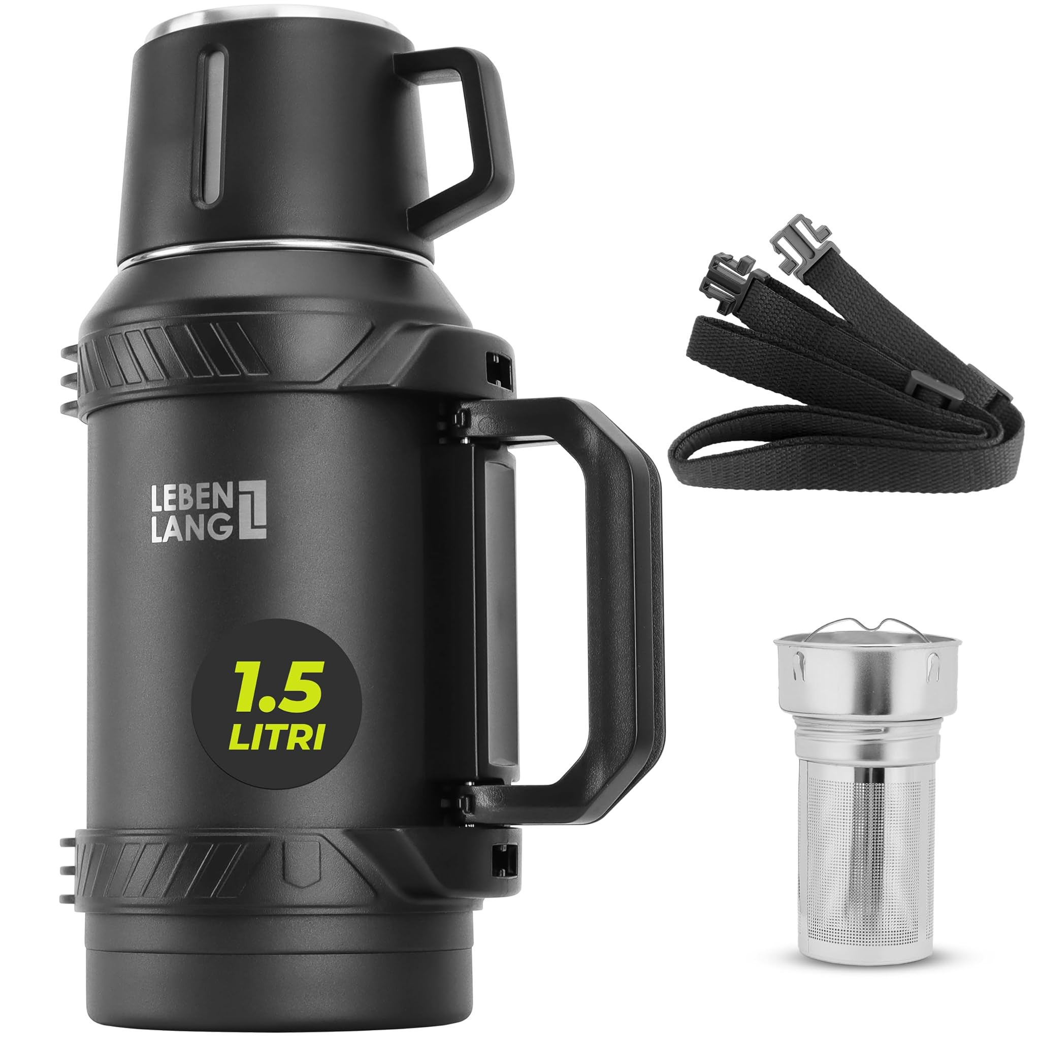 Lebenlang Thermos Caffè 1.5L - 24 Ore di Calore