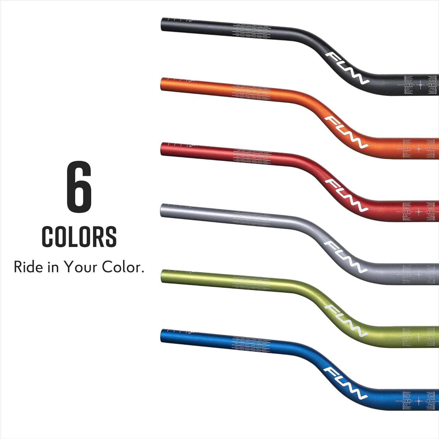 Funn Upturn Manubrio MTB Alta Alzata 800mm, Rosso - immagine 4