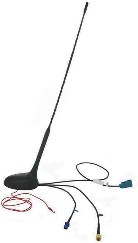 Antenna Tetto Auto DAB Universale con Amplificatore, Nero - immagine 1